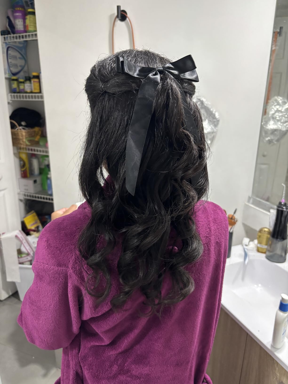 Luvme Body Wave 3 Bundles Human Hair, 14 16 18 Inch 100% Real Brazilian Virgin Human Hair, Natural Black Weave Extensions, Soft and Full Human Hair Bundles for Quick Weave & Sew In customer photo 1
