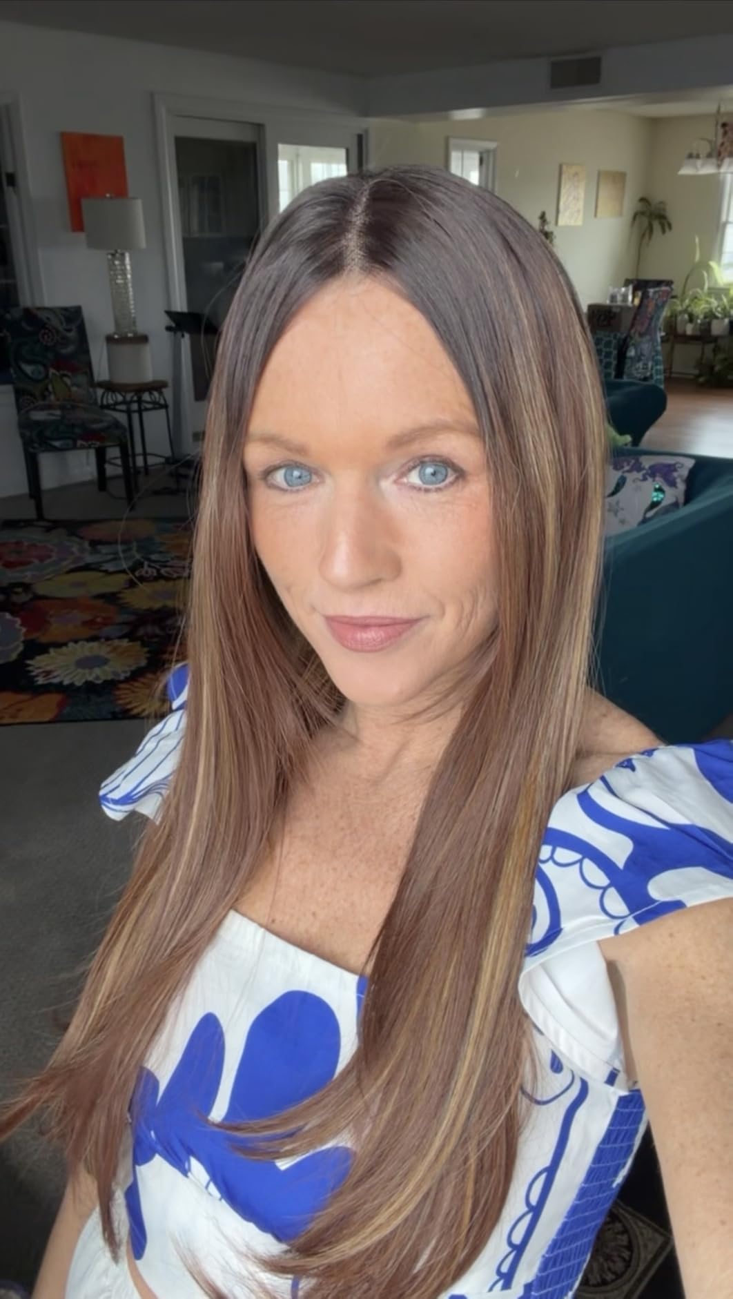 NOSTALGIA Black Wear and Go Glueless Wigs Straight Lace Front Wig Pre Cut Glueless Synthetic Layered Wig 26 Inch Middle Part Closure Wig For Women customer photo 2