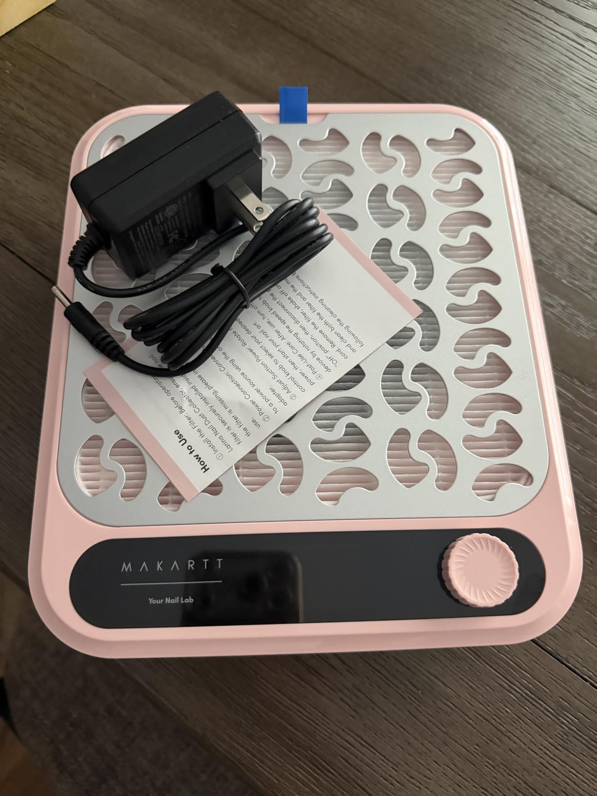 Makartt Nail Dust Collector Powerful Suction LED Display Speed Control Pink | Larina Vacuum Fan Dust Cleaner Reusable Filter for Acrylic Nails Polishing Manicure Salon Home customer photo 1