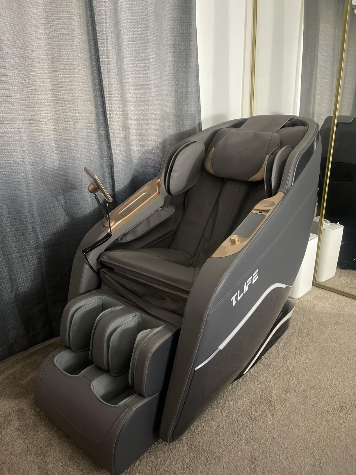 TLIFE Massage Chair Full Body, 160 Degree Zero Gravity SL-Track, 12 Modes, Black | Full-Body Airbags, Body Scan, 6 Massage Techniques, Foot Roller, LCD Touchscreen, No Assembly, Lumbar & Calf Heat for Seniors customer photo 1