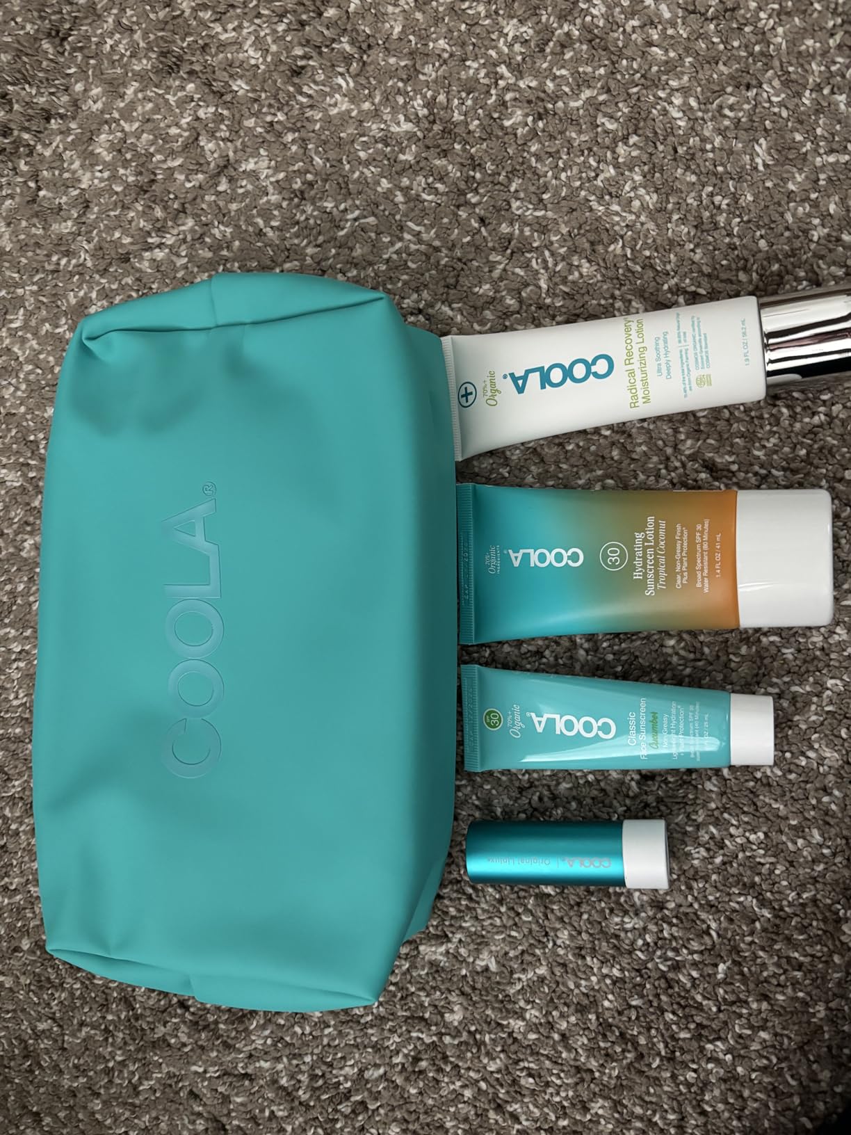 COOLA Organic Sunscreen and Lip Balm SPF 30 Sun Essentials Kit, Dermatologist Tested and TSA Approved, Vegan and Gluten Free, 4 Items Total customer photo 1