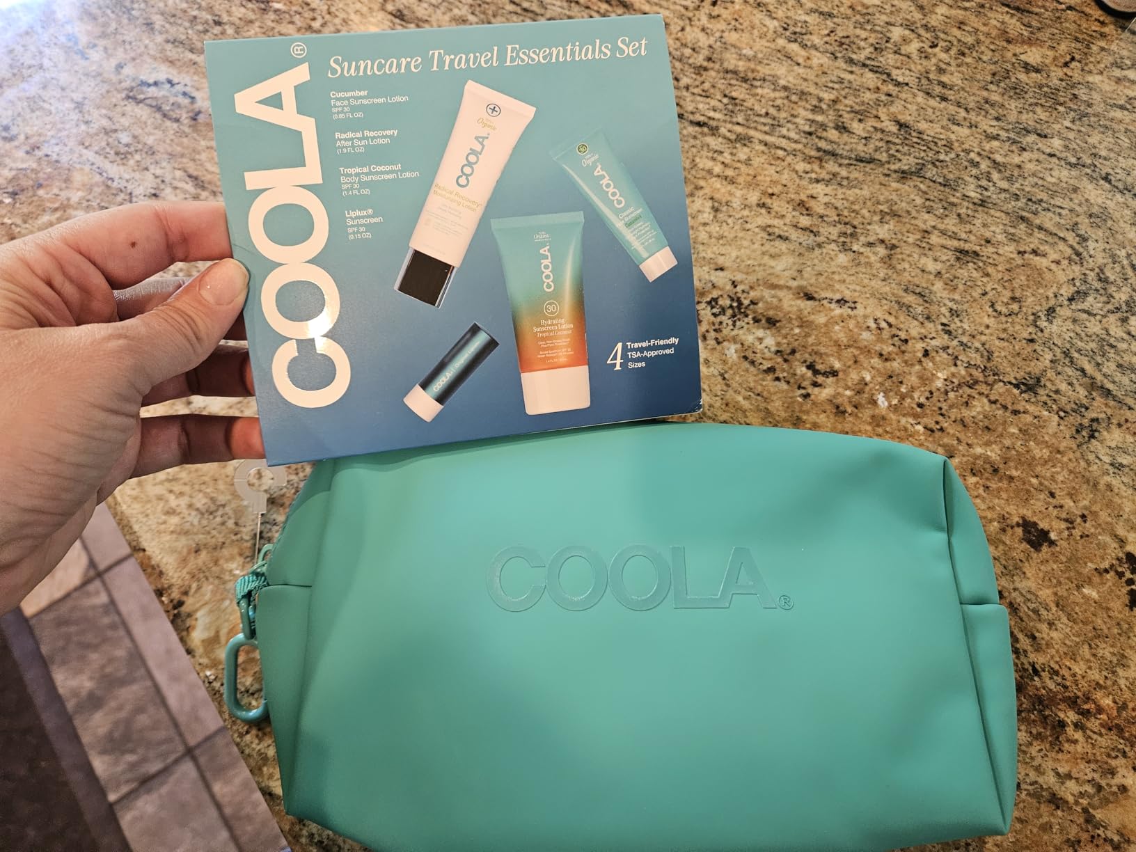 COOLA Organic Sunscreen and Lip Balm SPF 30 Sun Essentials Kit, Dermatologist Tested and TSA Approved, Vegan and Gluten Free, 4 Items Total customer photo 2