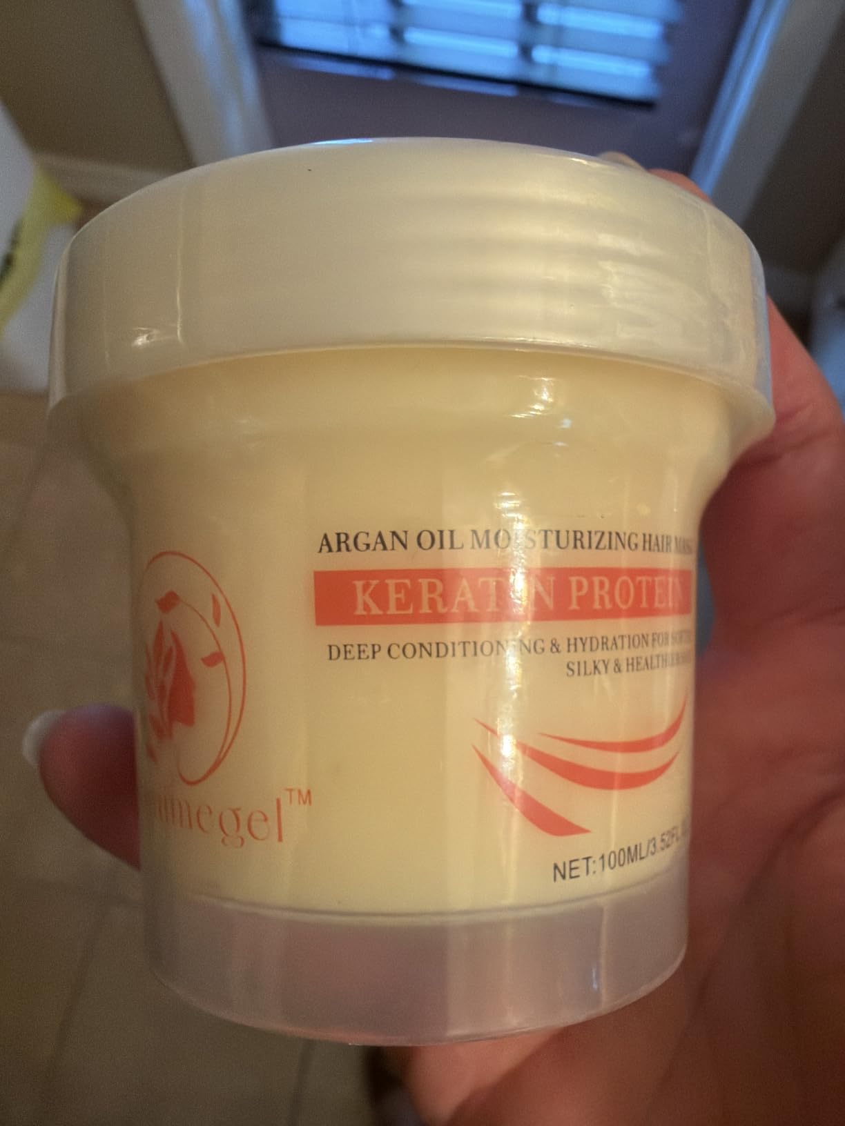 Collagen Hair Treatment Mask, Argan Oil Repair, 16.9 oz 500ml | Deep repair conditioning with collagen and argan oil, helps moisturize dry damaged hair and smooth frizz for all hair types customer photo 1