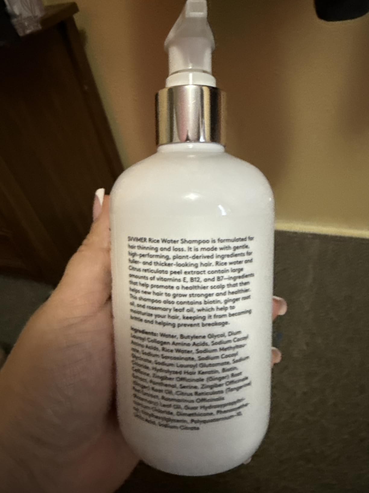 Rice Water Hair Growth Shampoo - Biotin Thickening Shampoo for Hair Loss and Thinning - Sulfate Free for Women and Men 10 Fl Oz (Pack of 1) customer photo 2