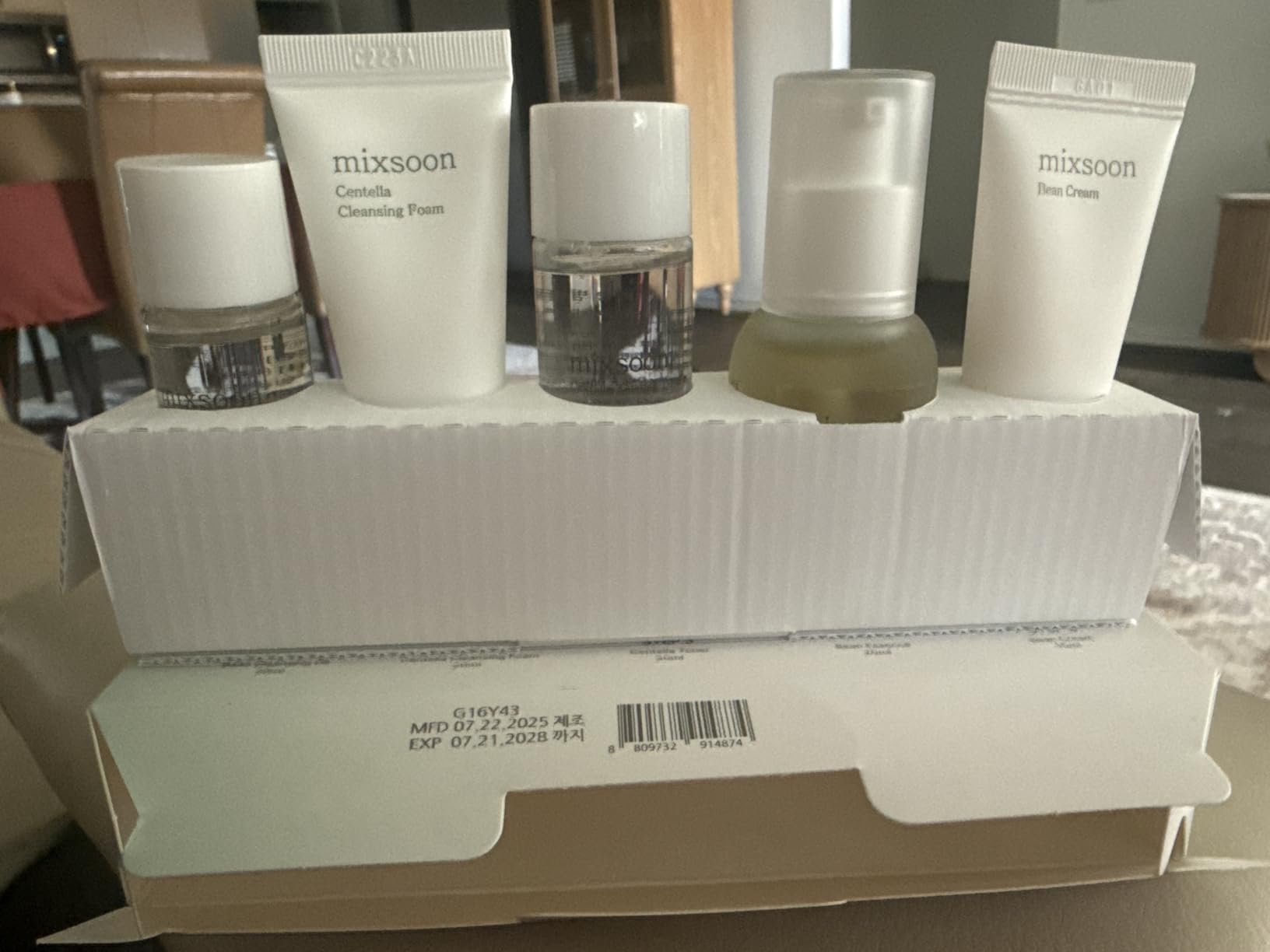 mixsoon Pure Glow Essentials Set - 5-Step Skincare Kit - Travel kit, Travel size kit, Hydrating Skincare Gift Set (15ml*1+20ml*3+30ml*1) Korean Glass Skin Care customer photo 2