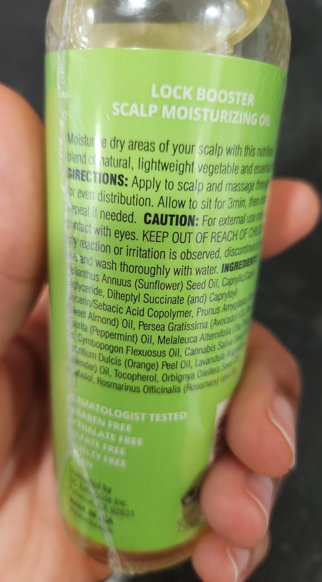 Style Factor LockBOOSTER Scalp Moisturizing Oil - Lightweight Hydration with Peppermint & Tea Tree Oil for revitalizing Braids, Locs & Twists - Soothes, Nourishes and Supports Scalp Care - 4 oz customer photo 2