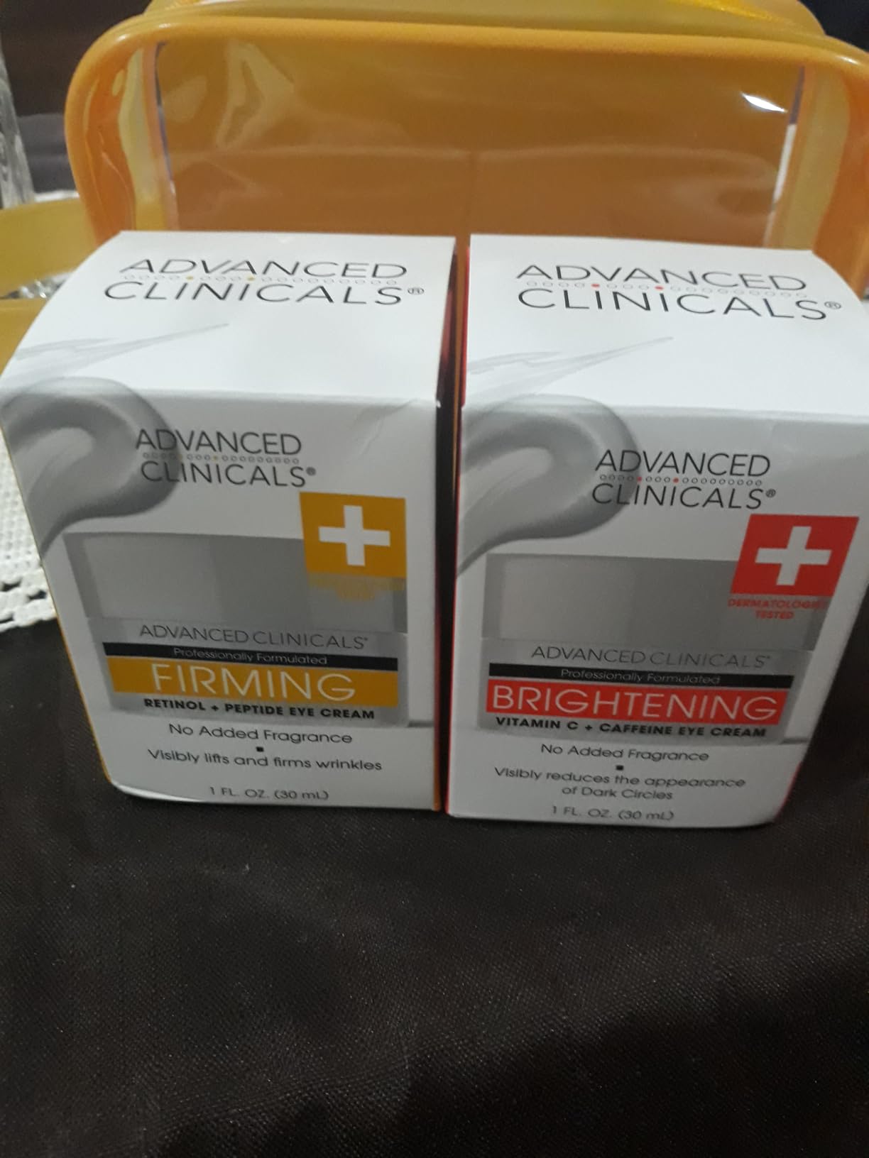 Advanced Clinicals Retinol Eye Cream + Vitamin C Under Eye Cream 2pc Skin Care Set - Visible Anti Aging Under Eyes Face Moisturizer for Dark Circles and Puffiness customer photo 1