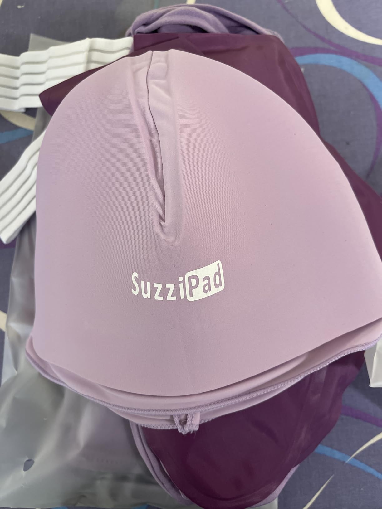 SuzziPad Chemo Gloves & Socks & Cold Cap for Neuropathy Soreness, Purple, L | Full Cooling Coverage, Chemo Must Haves to Smoothe Tingling Burning Numbness for Chemo Effects & Daily Discomfort customer photo 2