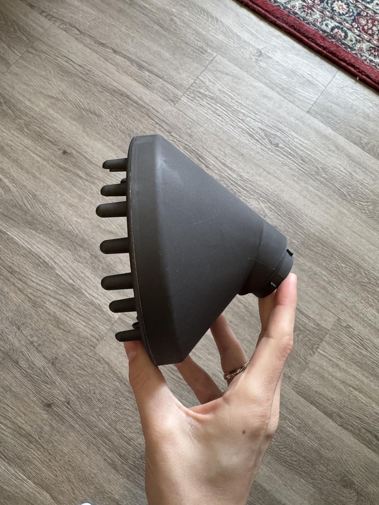 Upgraded Large Diffuser Attachment for Dyson Airwrap Styler HS01/HS05/HS08 - Converts to Hair Dryer, Fast Drying Wave & Curly & Thick, Heat Resistant Nylon Fiber Nozzle Attachments (Grey) customer photo 1