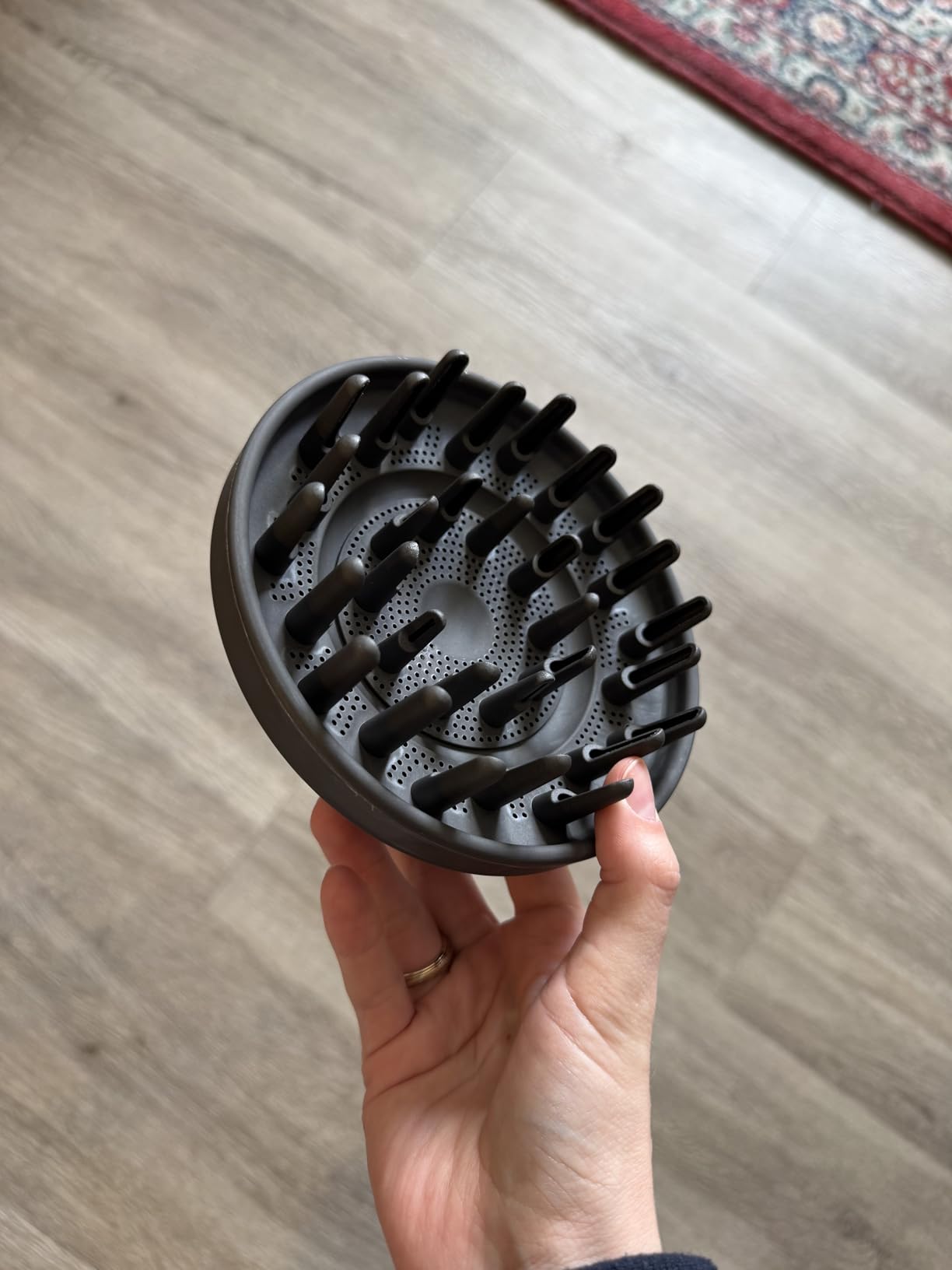 Upgraded Large Diffuser Attachment for Dyson Airwrap Styler HS01/HS05/HS08 - Converts to Hair Dryer, Fast Drying Wave & Curly & Thick, Heat Resistant Nylon Fiber Nozzle Attachments (Grey) customer photo 2