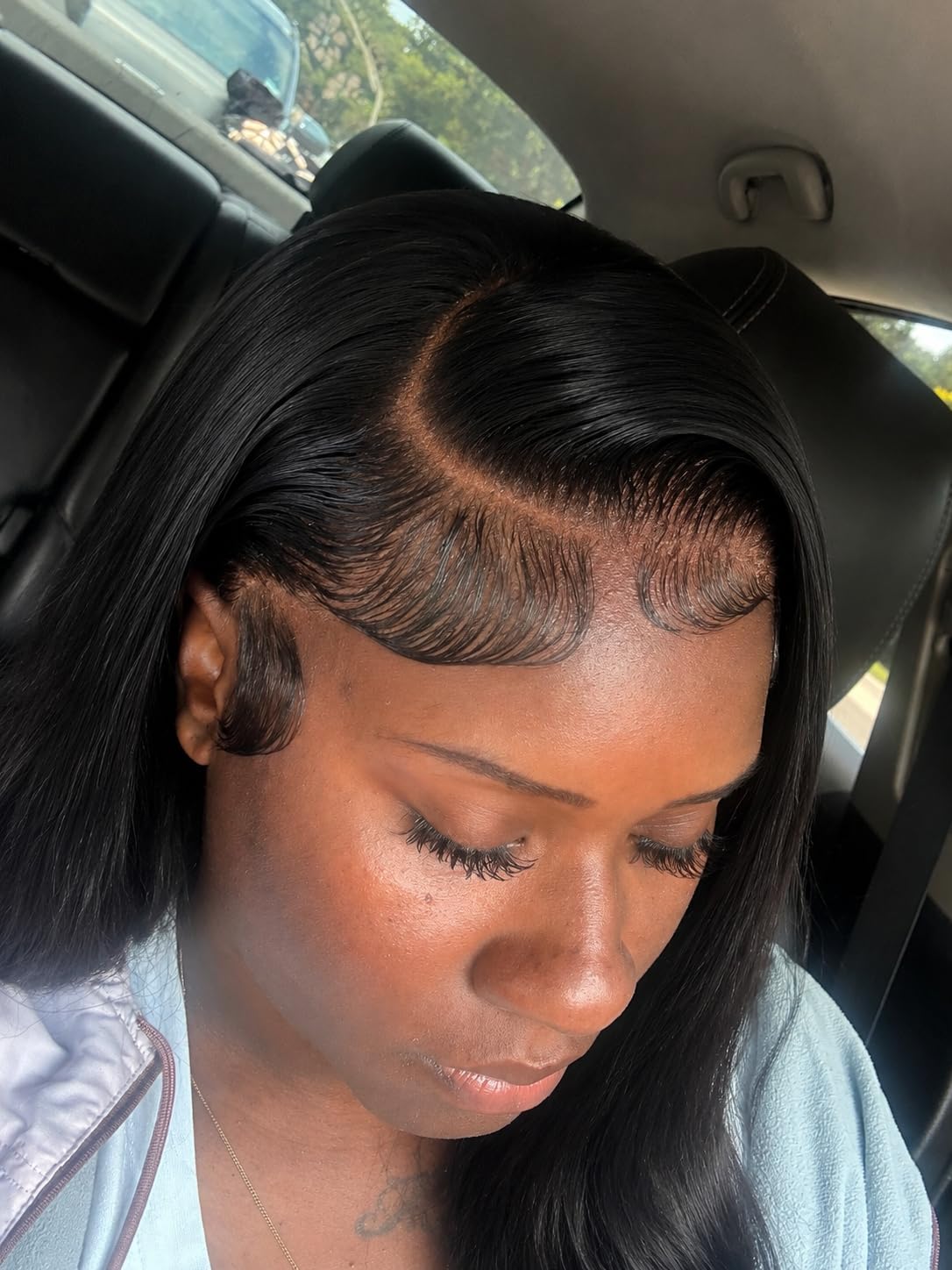 bunGiol 5x5 Glueless Wigs Human Hair Pre Plucked Pre Cut 24 Inch Body Wave Lace Front Wigs Human Hair 180% Put on And Go Glueless Wig For Black Women customer photo 1