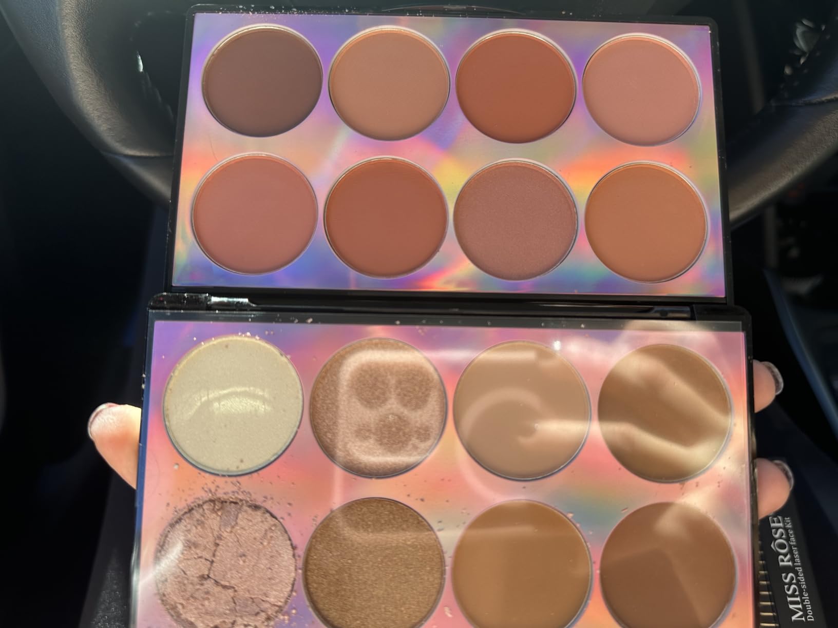 16 Color Contour Palette Makeup with 2 Brushes - Blush Highlighter Bronzer All-in-One Makeup Palette Contour Set - Face Cosmetics Gift, Holiday Beauty for Women (SET2) customer photo 2