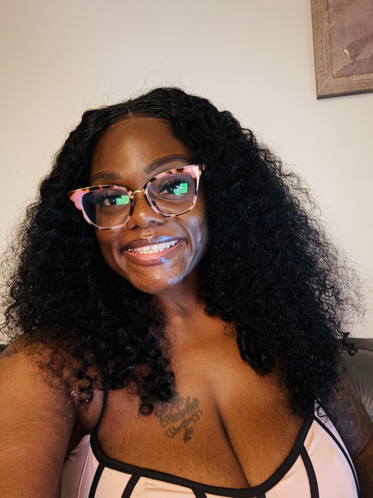 Liqusee 7x6 Burmese Curly Glueless Wigs Human Hair Pre Plucked Pre Cut 250% Density Drawstring Wig for Black Women 7x6 HD Lace Front Wigs Human Hair Glueless Wear and Go Natural Color 24 Inch customer photo 2