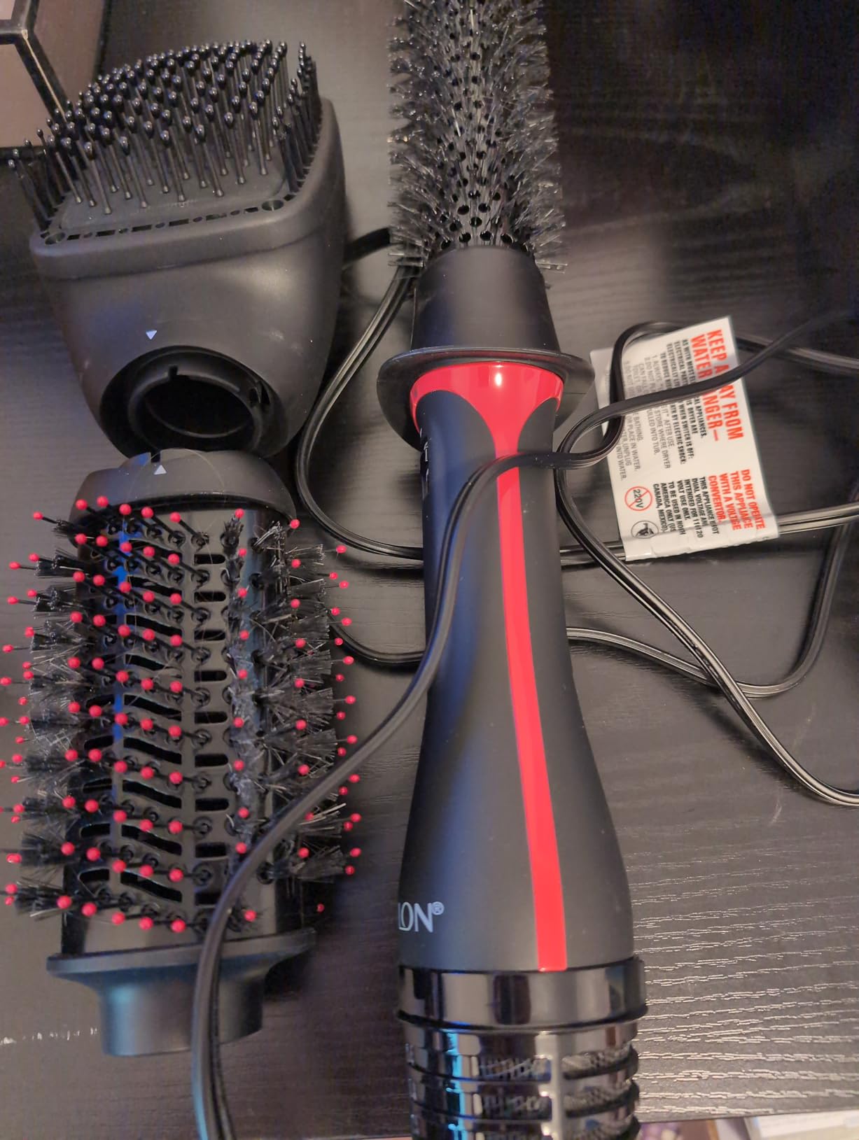 REVLON 3-in-1 Multi-Styler Hair Dryer Brush, Straighten, Curl & Smooth with One Tool, Hot Air Brush for Blowouts, Waves & Sleek Styles, Lightweight Styling Brush with Multiple Heat Settings customer photo 2