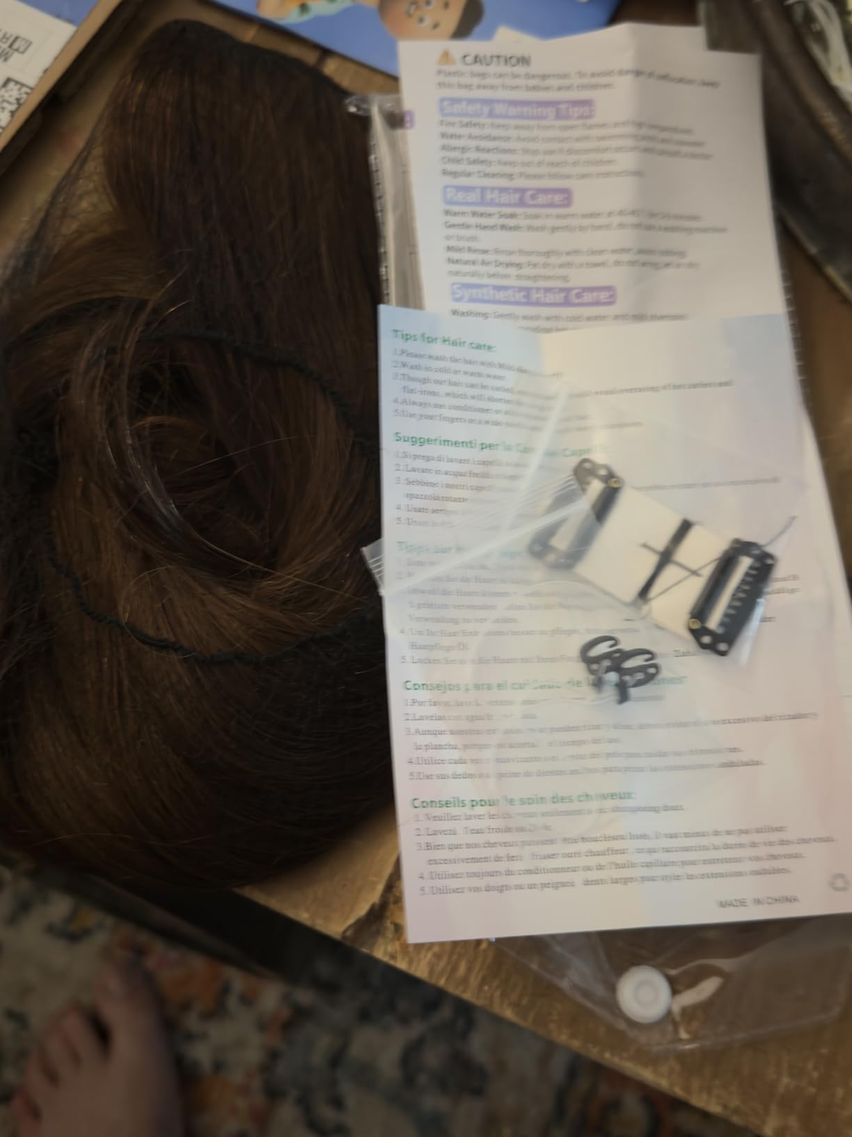 MY-LADY Halo Hair Extensions Real Human Hair for Women Dark Brown Clip in Remy Hairpiece with Adjustable Invisible Wire 16 Inch 65G customer photo 1