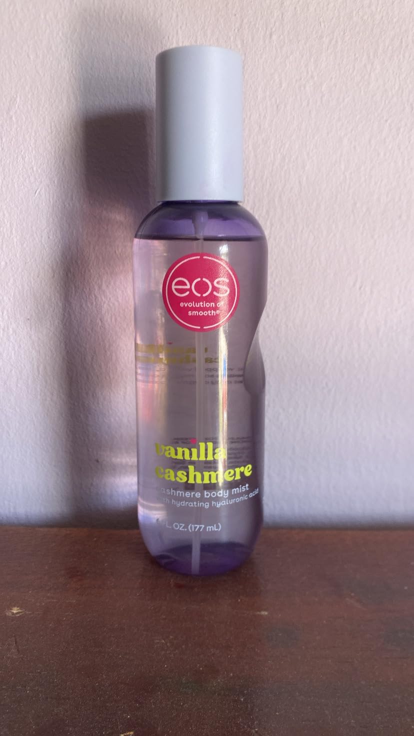 eos Cashmere Body Mist, Vanilla Cashmere, soft musk, cozy caramel, hair mist, body spray for women, moisturizing, hyaluronic acid, body spray, vegan, cruelty-free, 6 fl oz customer photo 1