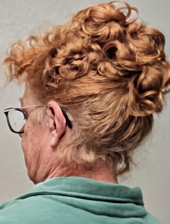 Claw Clip Messy Bun Hair Pieces for Updos Wavy Curly Bun Extensions Tousled Updo Messy Bun Hair Piece (Dark Brown) customer photo 1