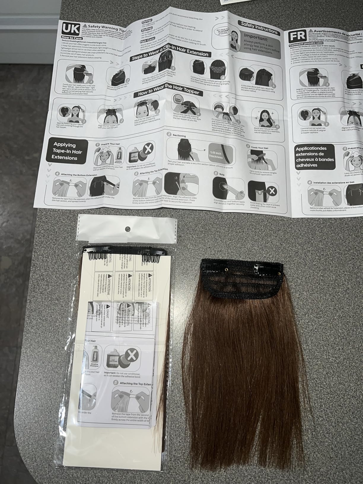 Clip in Short Hair Extensions Real Human Hair,Prokyvity Invisible Human Hair Clip in Extensions Short,(6inch&8inch)4 pieces Mini Extensions for volume or highlight,Dark Brown customer photo 2