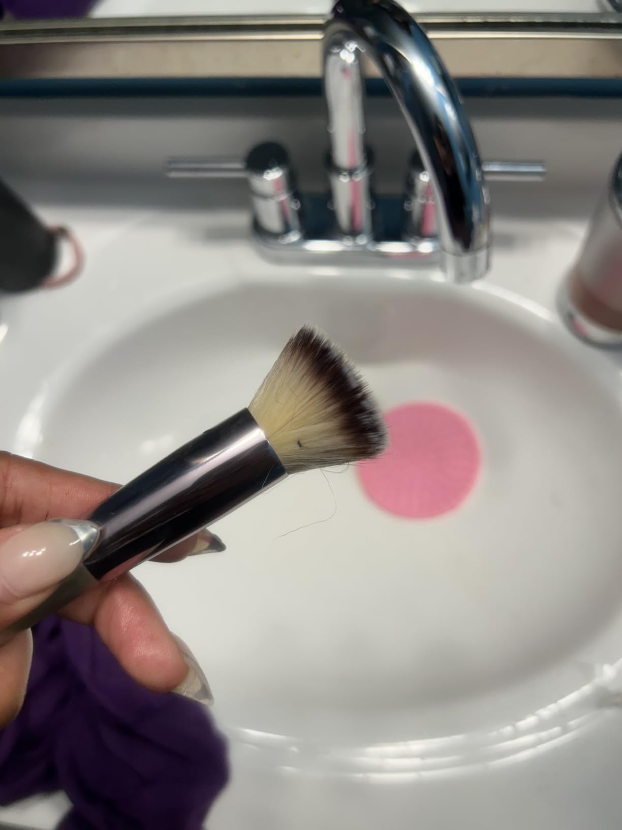 Makeup Brush Cleaner, Make Up Brush Cleaner Cleanser Solution + Brush Cleaning Mat, Makeup Cleaner for Brushes, Sponge, Deep Clean Shampoo, Gentle Formula Cruelty Free 3 Piece Set customer photo 2