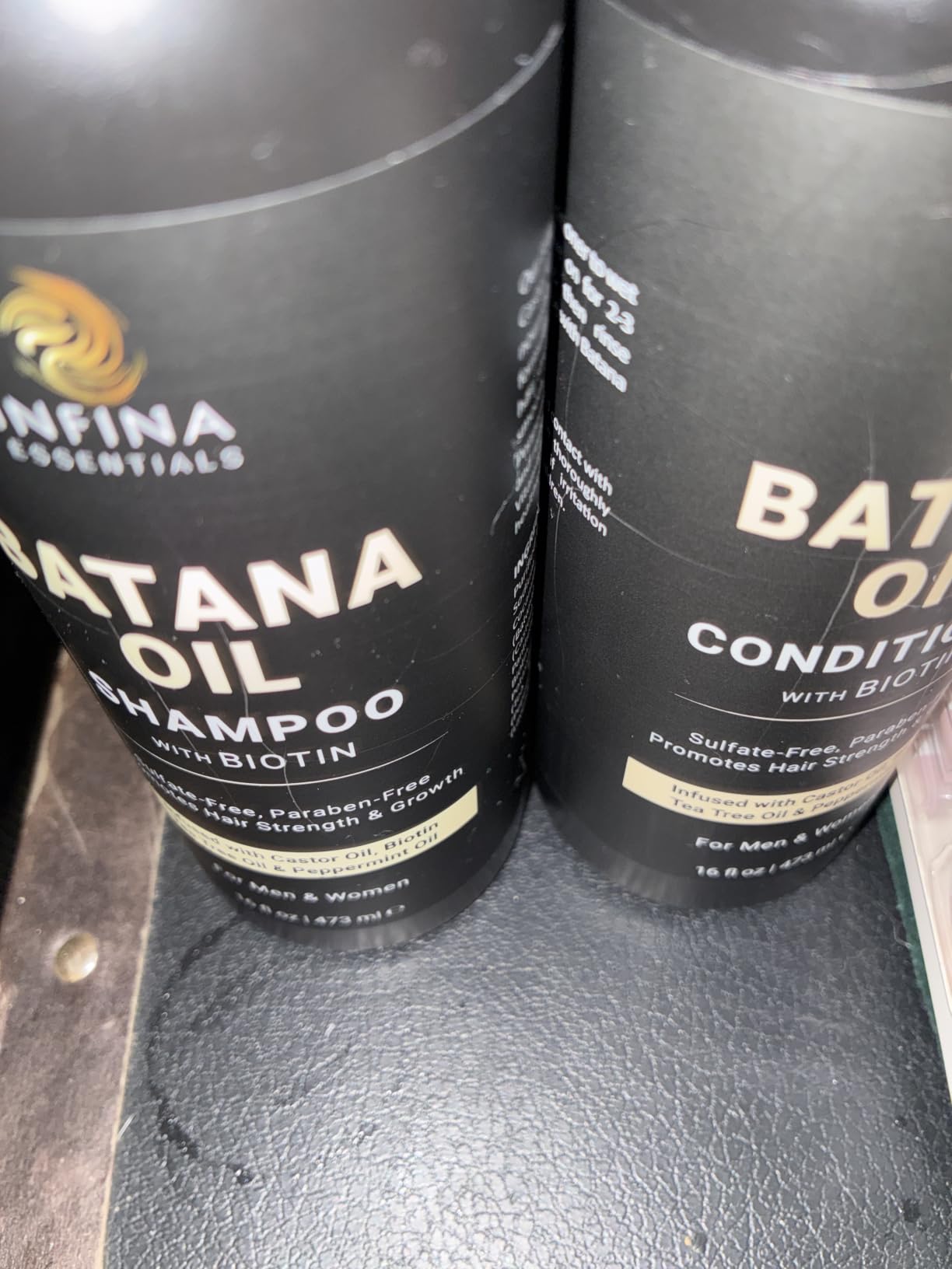 Rice Water Shampoo and Conditioner Set for Thin and Damaged Hair, 16 fl oz | Batana Oil & Ginseng - Rice Shampoo for Repairing Damaged Hair - Strengthening & Thickening Formula - INFINA ESSENTIALS customer photo 1