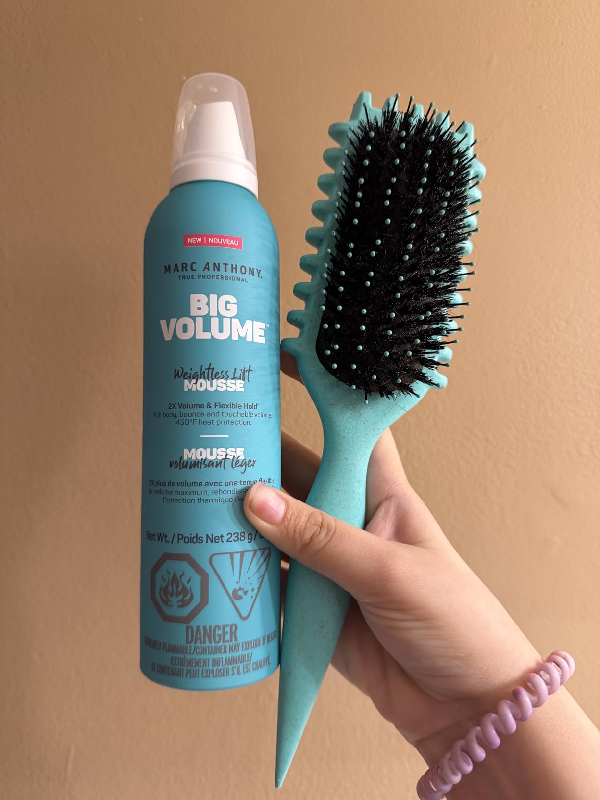 Marc Anthony Big Volume Hair Mousse for Fine, Thin Hair - Lightweight Volumizing Hair Styler with Flexible Hold for Full Body & Bounce - Frizz-Free & Sulfate-Free Hair Care Product customer photo 1