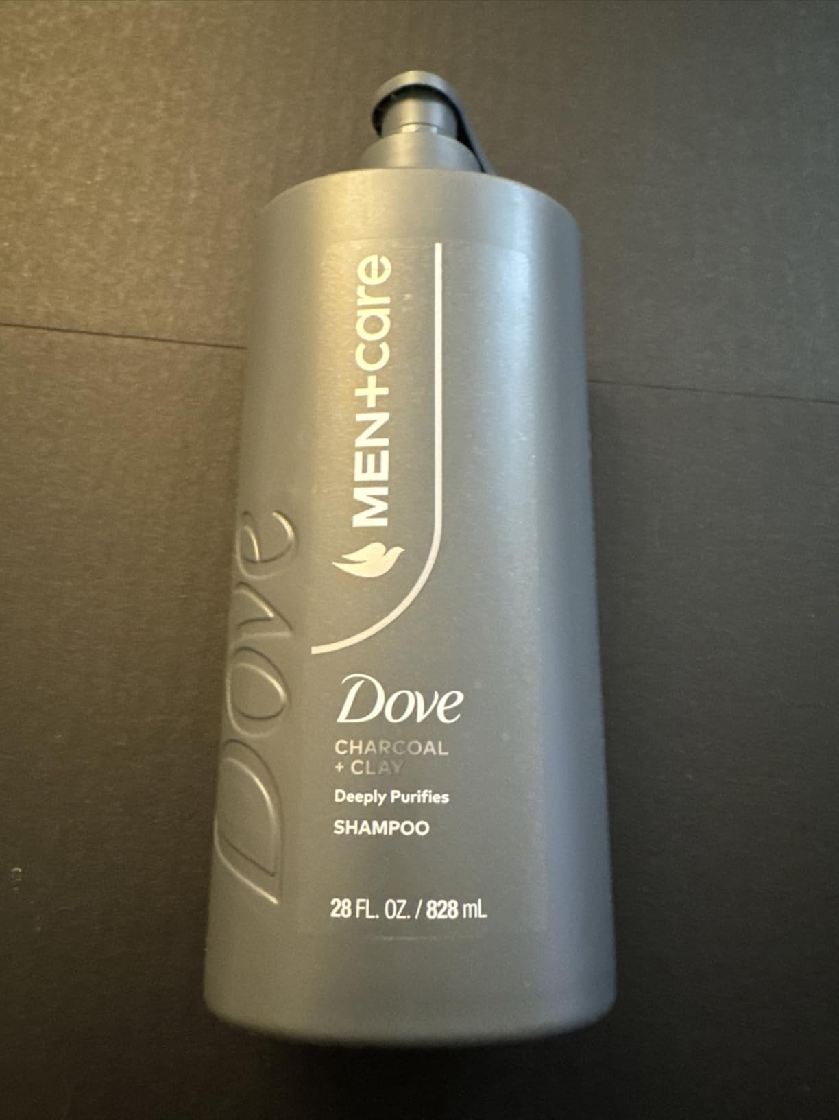 DOVE MEN + CARE Shampoo Charcoal + Clay for Real Hair, Deep Purifying Benefits, 28 Fl oz customer photo 1