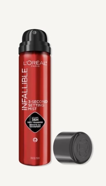 L'Oreal Paris Infallible XL 3-Second Setting Spray Mist, Microfine Mist for up to 36HR Wear, Clear, 3.9 Oz customer photo 1