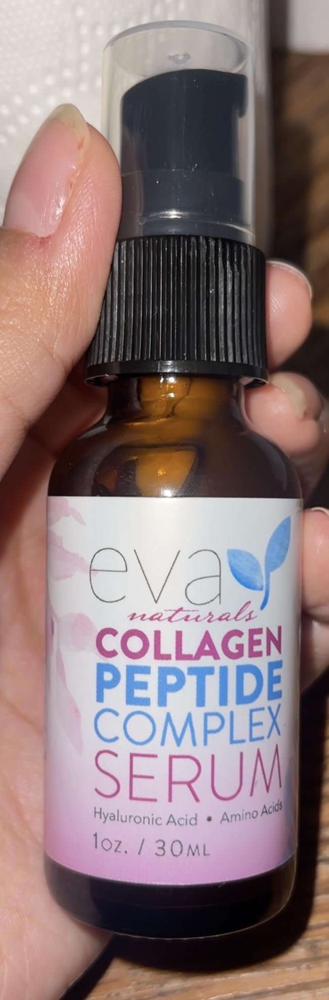 Eva Naturals Peptides Serum for Face + Derma Roller Kit - Anti Aging Microneedling Set for Wrinkles & Collagen Boost - 0.25mm Titanium Microneedle Roller for Face & Scalp Hair Growth customer photo 2