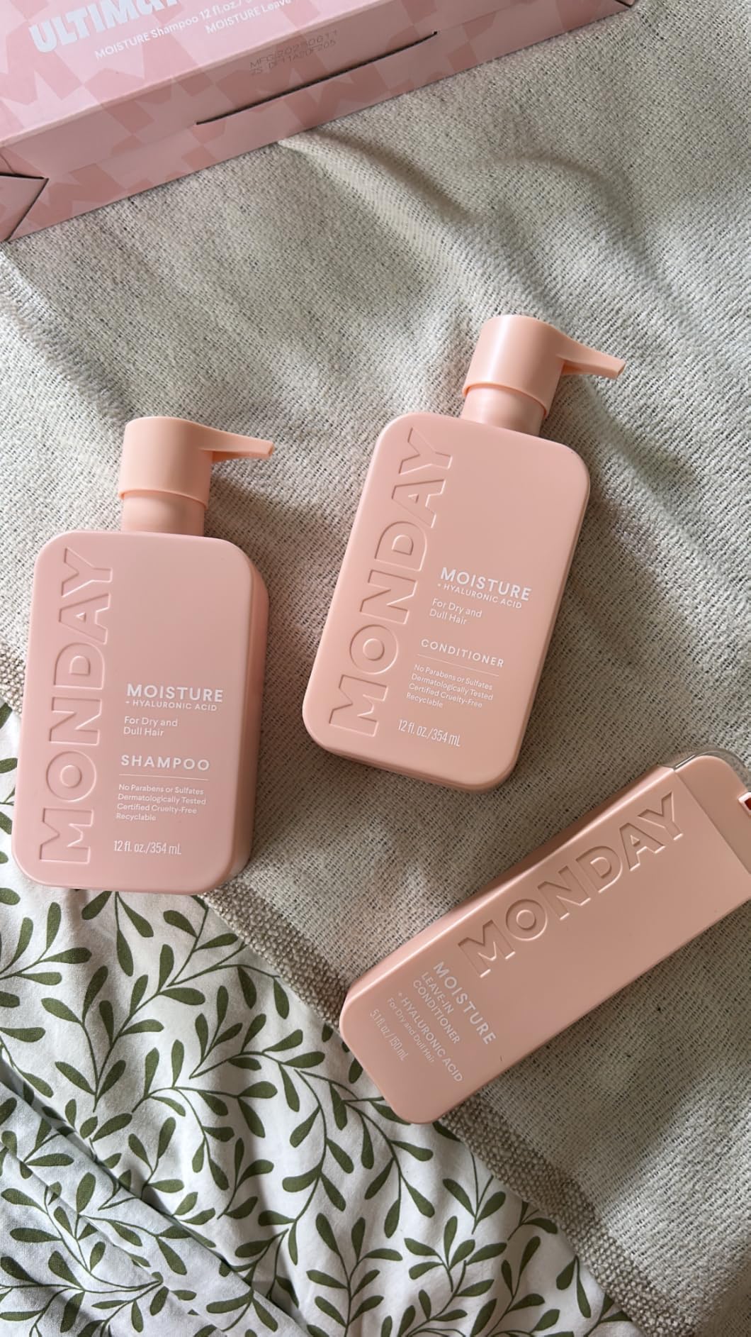Monday Giftset - Moisture 12oz Shampoo & Conditioner Set & Moisture 5.1oz Leave-In Conditioner customer photo 1
