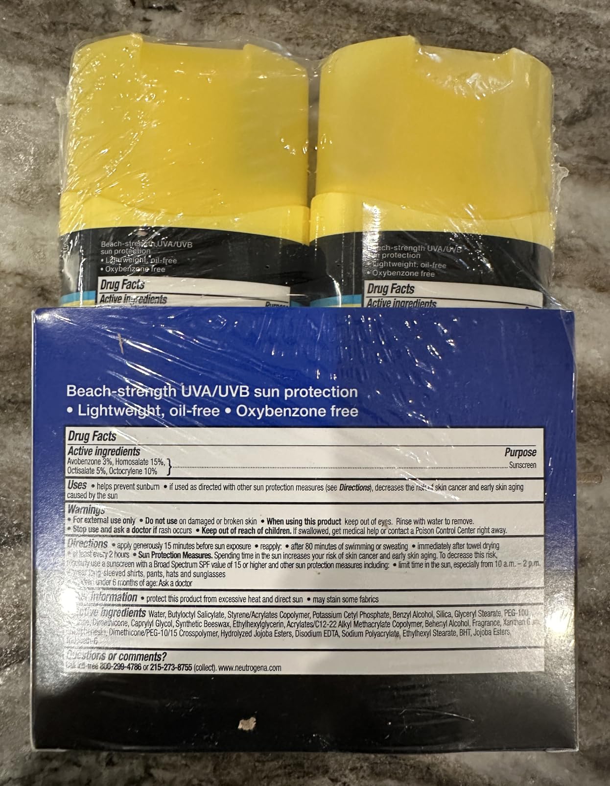Neutrogena Sunscreen Lotion Beach Defense SPF 70, Face and Body Sunscreen, Hawaii Reef Act 104 Compliant, Octinoxate & Oxybenzone Free, Fast Absorbing Sun Care, 6.7 fl oz, Twin Pack customer photo 2