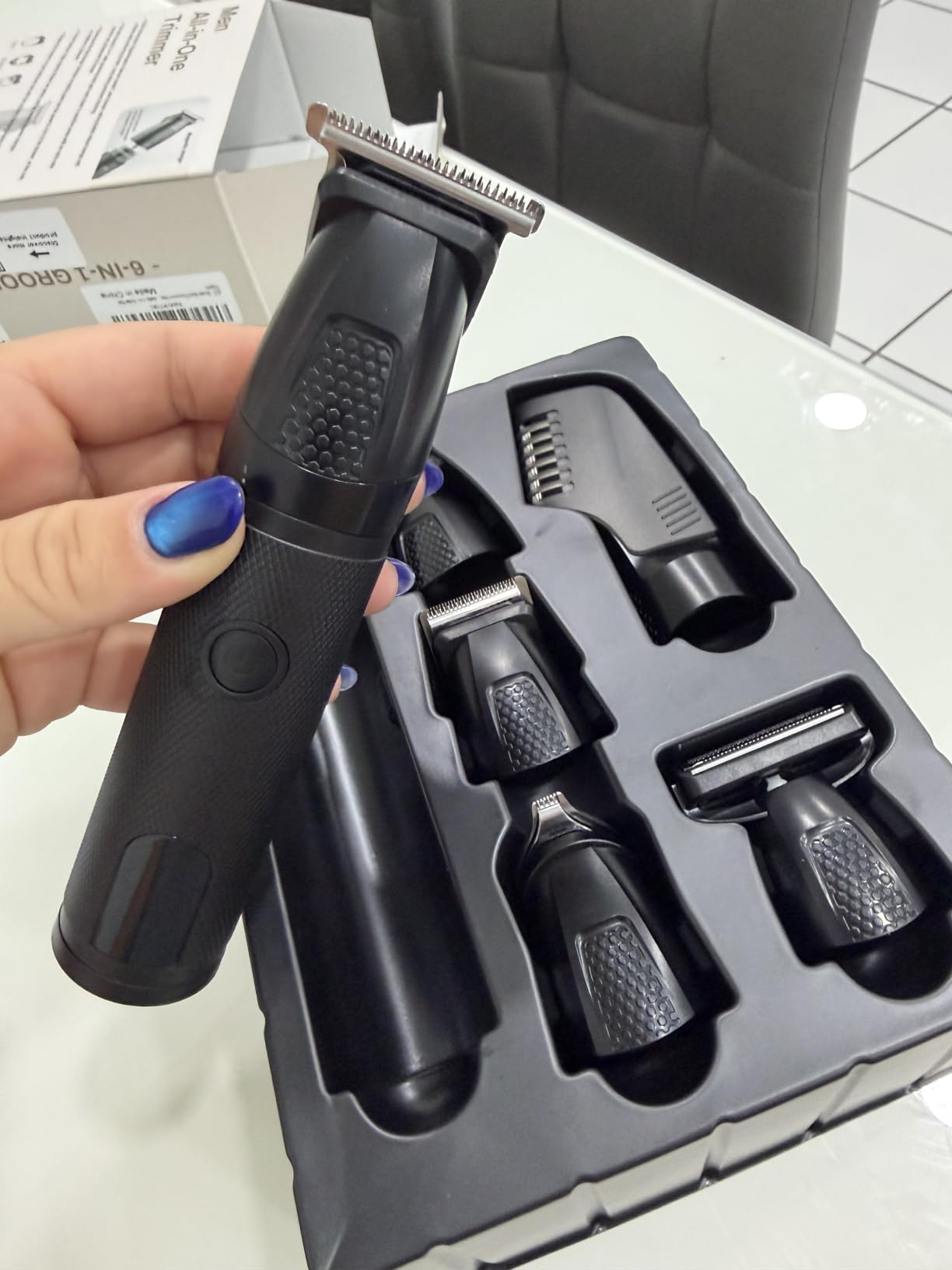 Bomxin Manscape Body & Beard Trimmer for Men, Waterproof, 6 in 1 Grooming Kit | Professional Manscape Trimmer, Multifunctional Mens Grooming Kit, Wet/Dry, No Nick, Rechargeable, Charges Via Type-C Dock customer photo 1