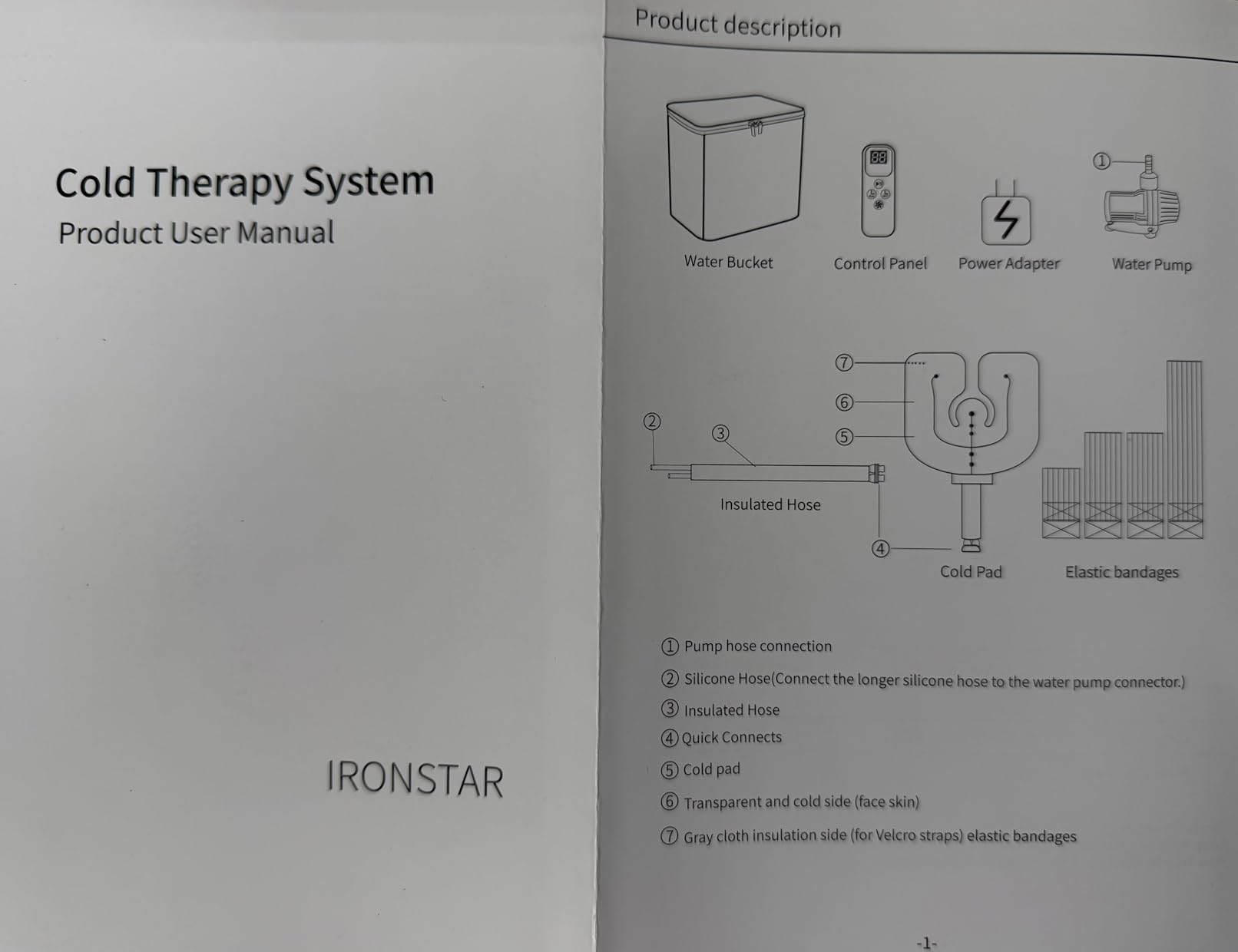 IRONSTAR Large Capacity Cold Therapy Machine, Portable Cryotherapy Pain Relief System with Universal Pad, Machine with Programmable Timer, Ideal for Knees, Shoulders, Elbow, Ankles, Cervical&Back customer photo 1