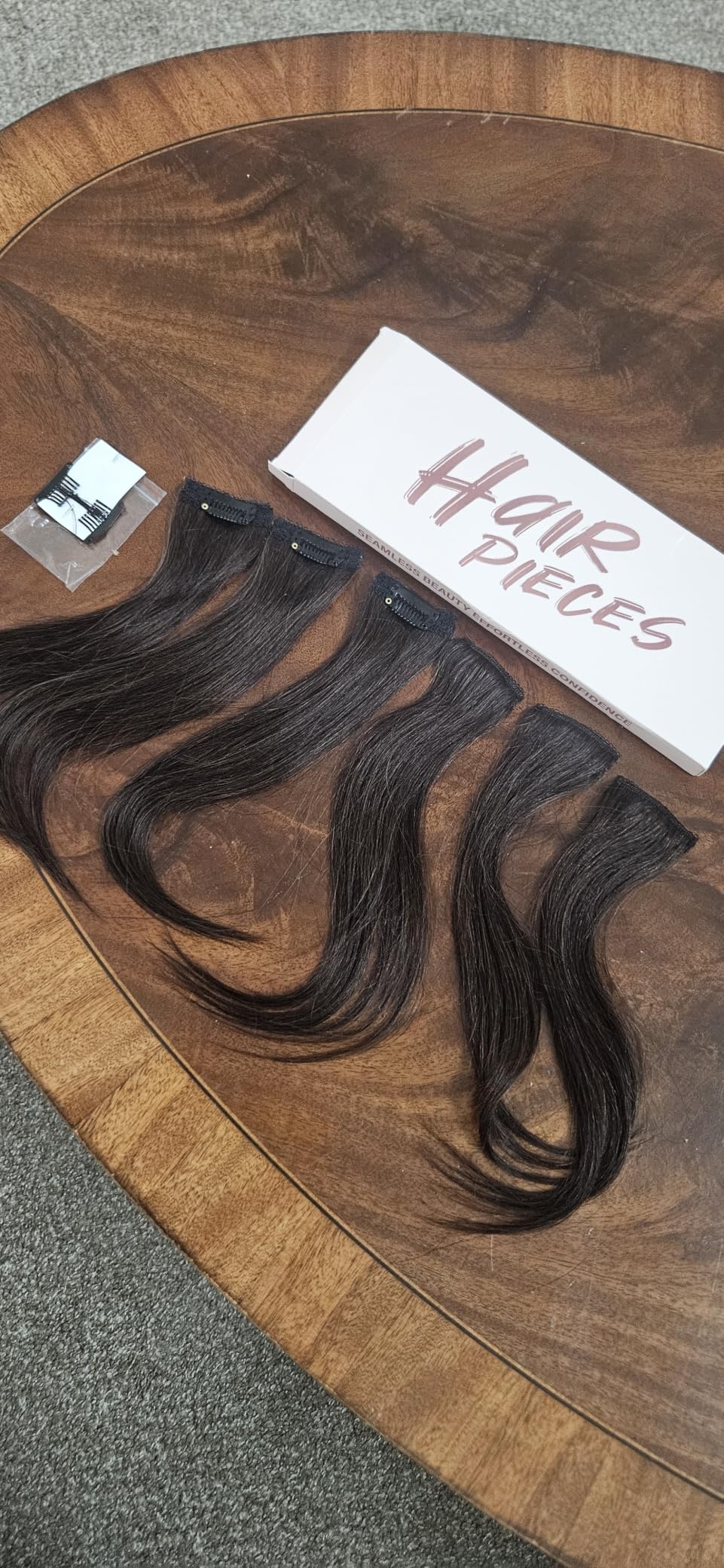 Benehair 6PCS 6 Clips In Human Hair Extensions Dark Brown Short Straight Mini Clip Ins Real Remy Clip On Hairpiece For Women 10inch 30g #2R customer photo 1
