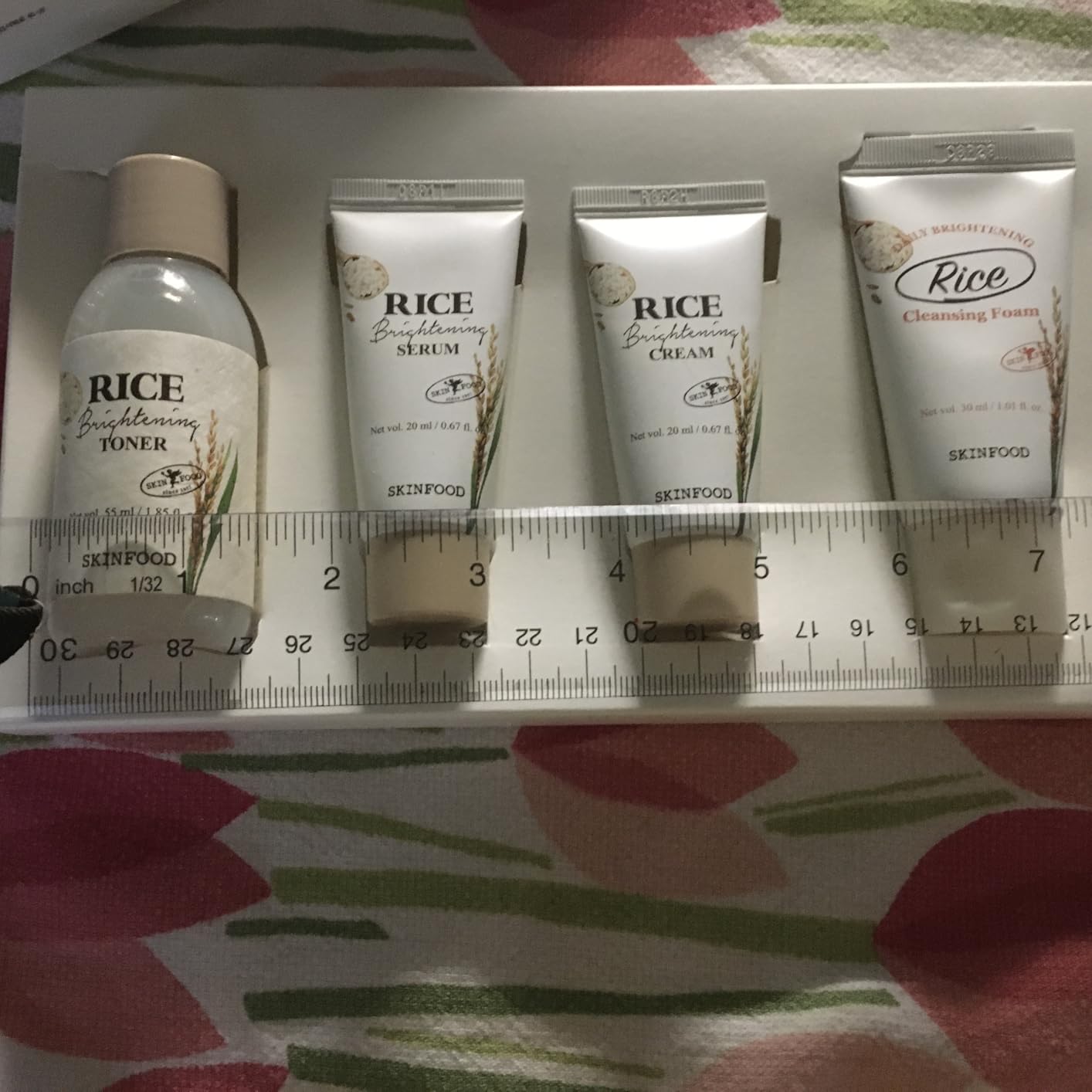 SKINFOOD Rice Starter Kit, Rice Toner, Rice Serum, Rice Moisturizer, and Rice Face Wash for Glass Skin, Korean Skin Care Set, Travel Size Kit, Stocking Stuffers, Gift Set for Women, Skincare Gift Set customer photo 1