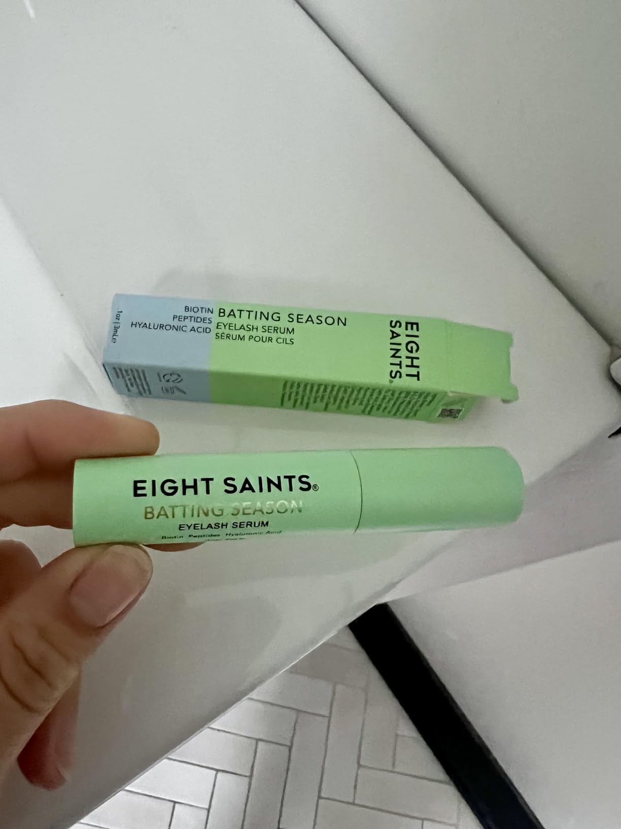 Eight Saints Batting Season Eyelash Growth Serum for Longer, Thicker Lashes, with Biotin, Peptides, and Hyaluronic Acid, Lash Treatment for Thin & Sparse Lashes, Nourishing Eyelash Serum, 0.1 fl oz customer photo 2