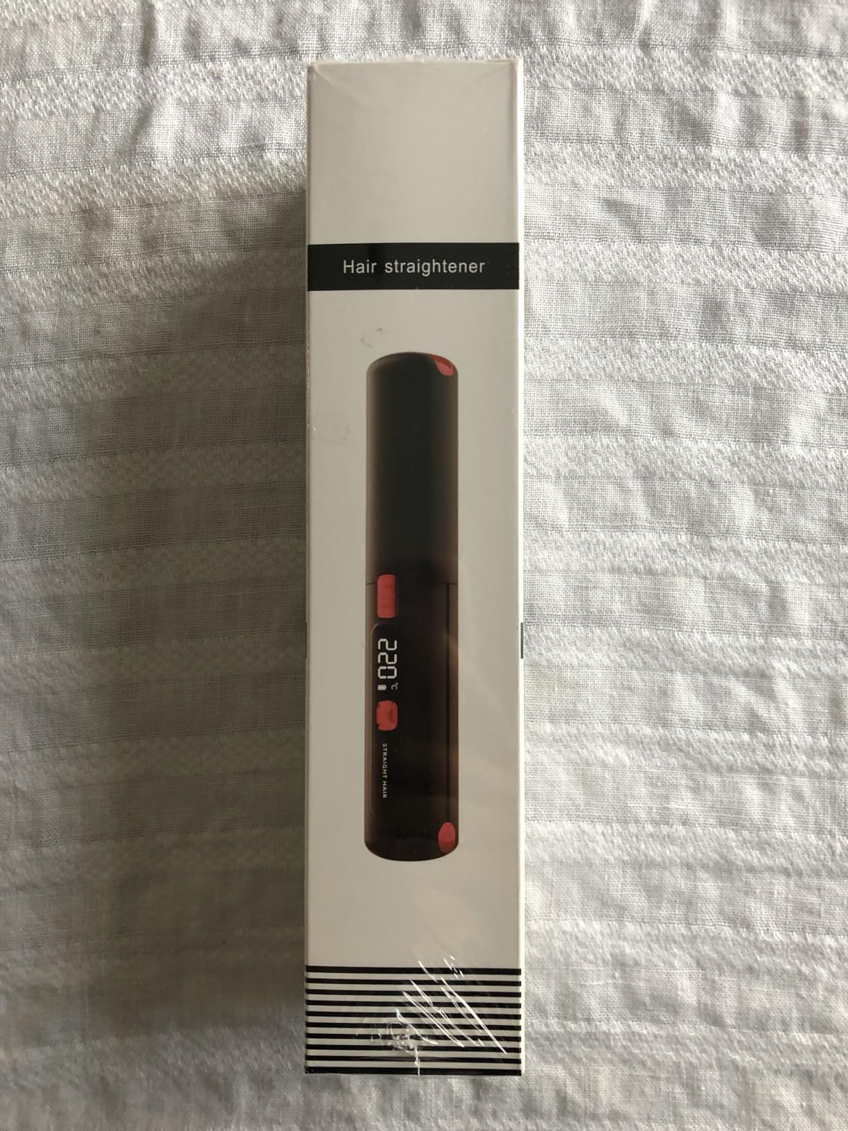 LAMA Portable 2 in 1 Travel Straightener and Curler, Cordless Hair Straightener 4500mAh, Rechargeable LCD Flat Iron, Mini Ceramic Curling Iron, USB Rechargeable Hot Tools, Pink customer photo 2