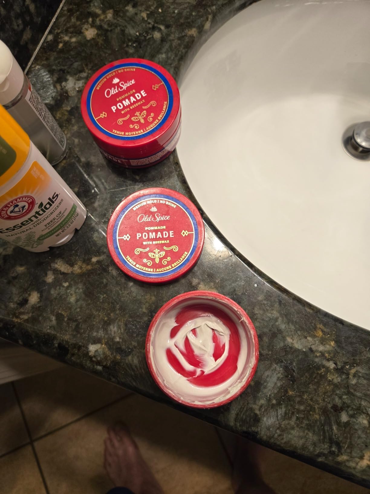 Old Spice Mens Hair Pomade, Healthy & Strong with Vitamin E & Biotin, Mens Hair Styling Pomade, Medium Hold, Matte Finish, 2.22 oz customer photo 2