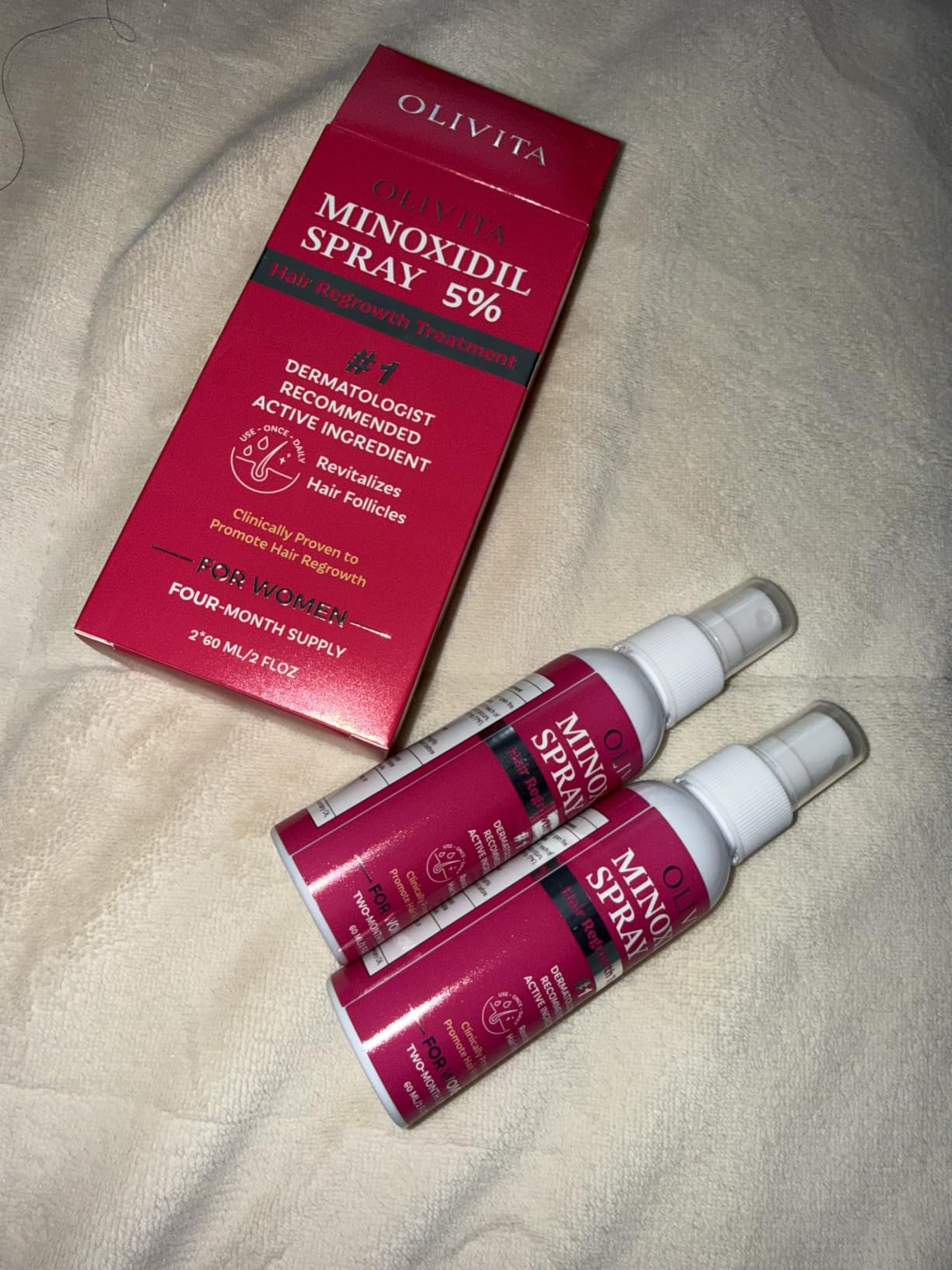 5% Minoxidil Spray for Women Hair Growth: Extra Strength Hair Regrowth Treatment - Revitalize Hair Follicles & Regrow Thicker, Fuller Hair customer photo 2