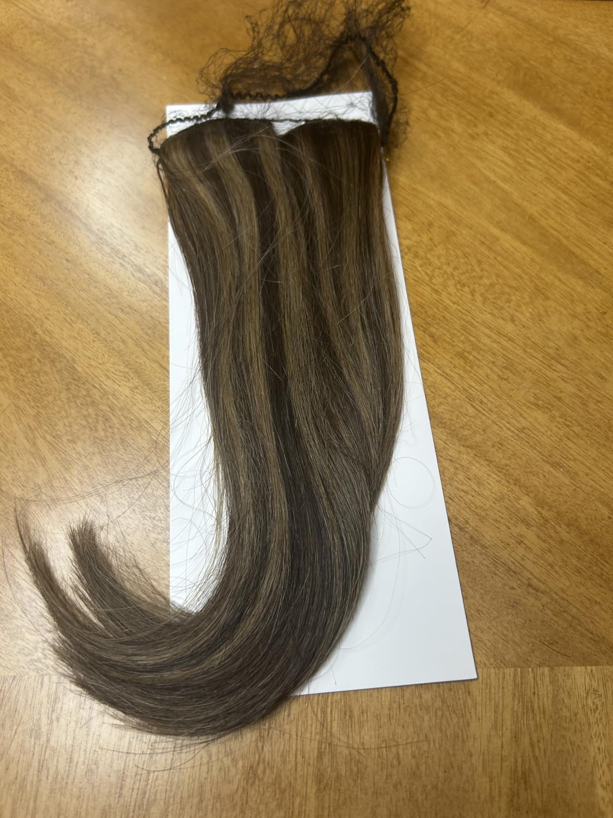 Clips In Short Hair Extensions Real Human Hair 4P27 Medium Brown mix Dark Blonde Clip Ins Seamless Highlights Straight Hairpiece For Women,6 Pieces 10 inch 31g customer photo 1