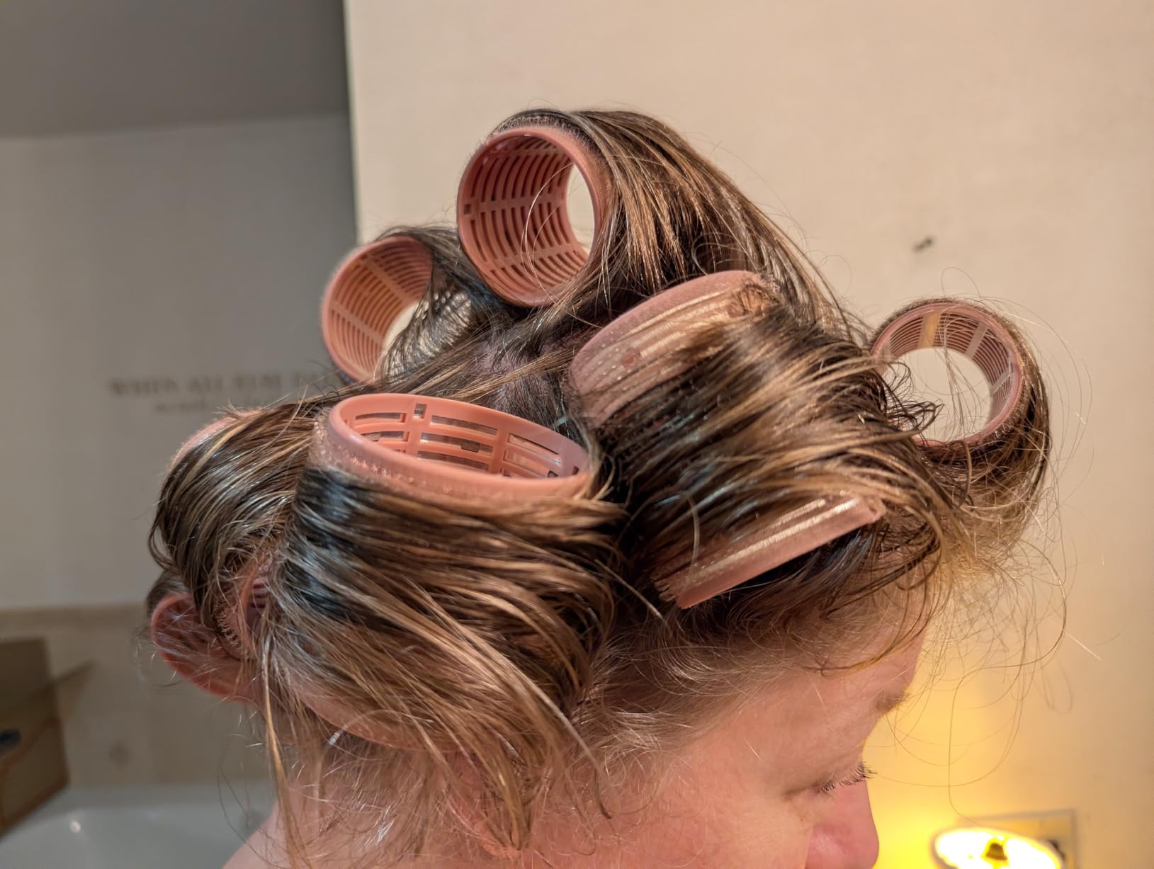 Therwen 18 Pcs Aluminum Thermal Hair Rollers for Women 3 Sizes Self-grip Curlers customer photo 1