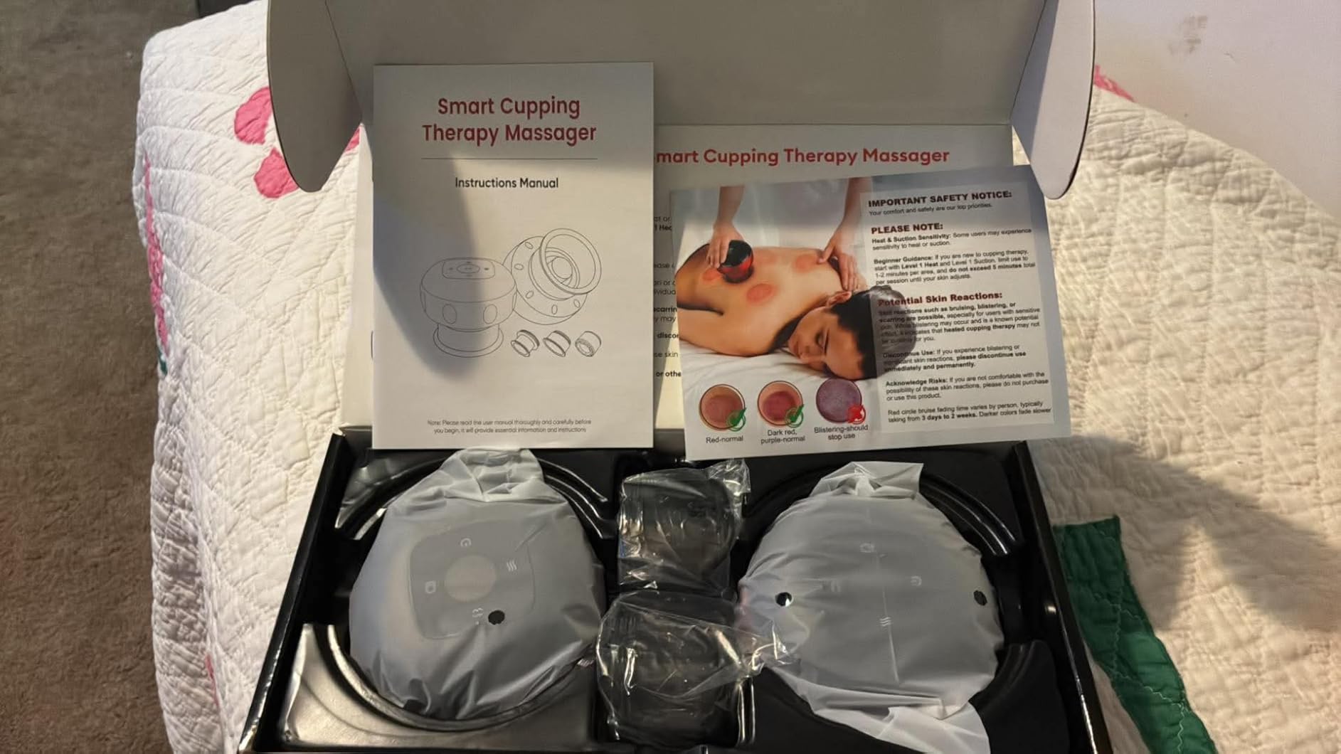 2 Pack Cupping Set, 7-in-1 Smart Cupping Therapy Massager. Red Light Cupping Therapy Set with 2 Modes for Targeted Muscle Soreness, Tighter Skin, Cupping Kit with 20 Levels Suction and Heat and Gua Sha customer photo 1