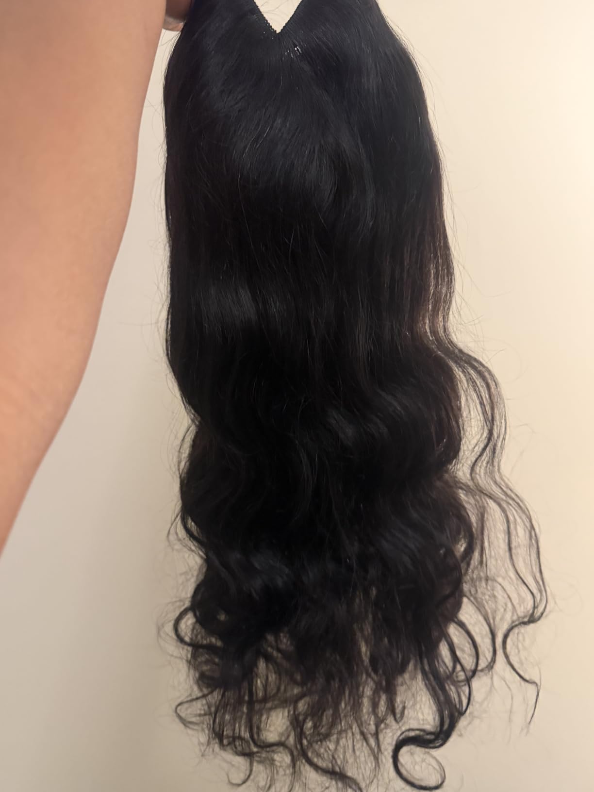 V Part Wig Human Hair Body Wave 200 Density Upgrade U Part Wigs with Drawstring Wig Human Hair No Glue No Sew-in Wear and Go Half Wigs Human Hair Natural Color 3X Longer Lifespan 22Inch customer photo 1
