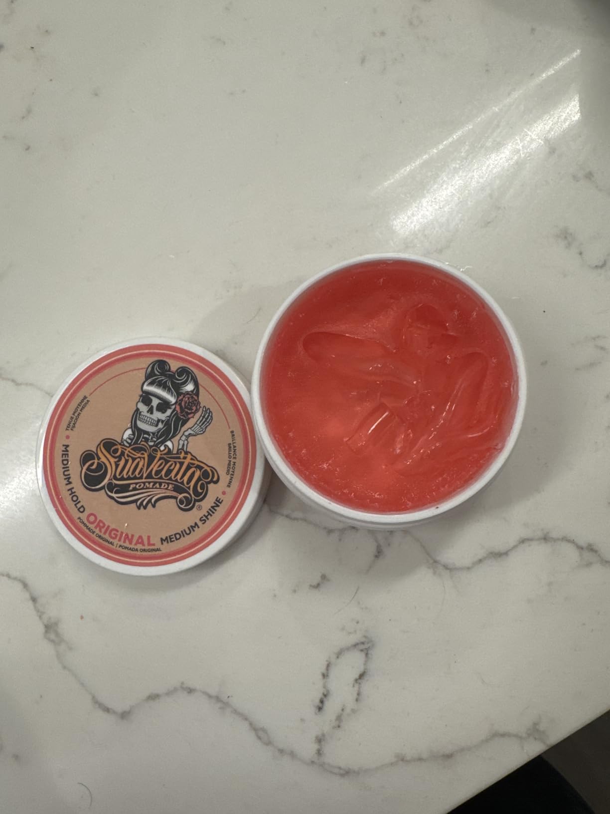 Suavecita Pomade for Women 2.3 oz Can - Medium Hold, High Shine, Water Based, Wax Like Flake Free - All Day Hair Free Gel Hairstyles Easy to Wash Off customer photo 2