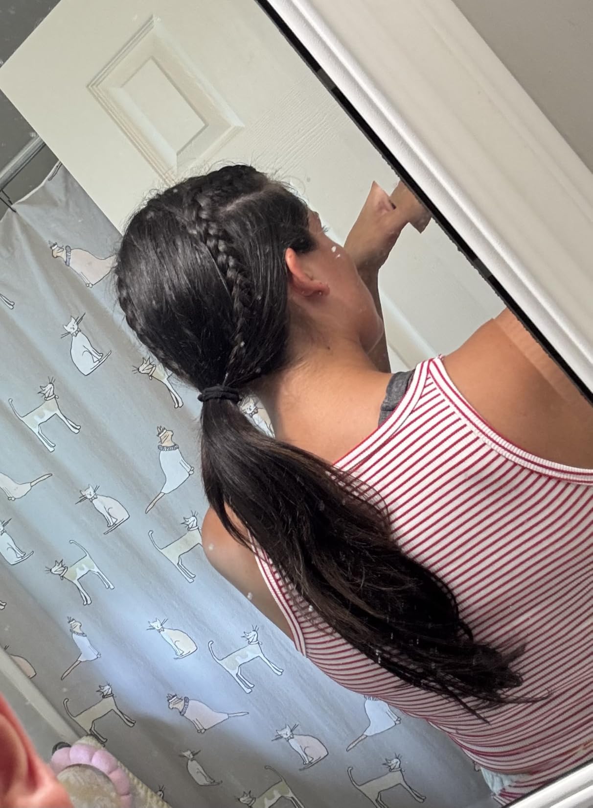 Full Shine Thick Seamless Clip in Hair Extensions, 150g 20 Inch Jet Black | 8 Pcs, Remy Human Hair, Invisible PU Weft, Long Length Volume Blend for Medium Hair Density, Full Head Coverage customer photo 1