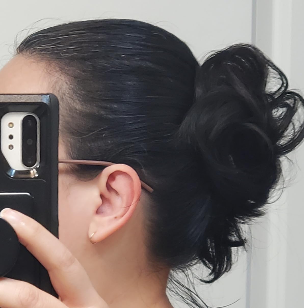 2PCS Messy Bun Hair Pieces Synthetic Hairpieces For Women | Messy Bun and Donut Bun in one set for natural-looking volume and elegant updos for every occasion. customer photo 2