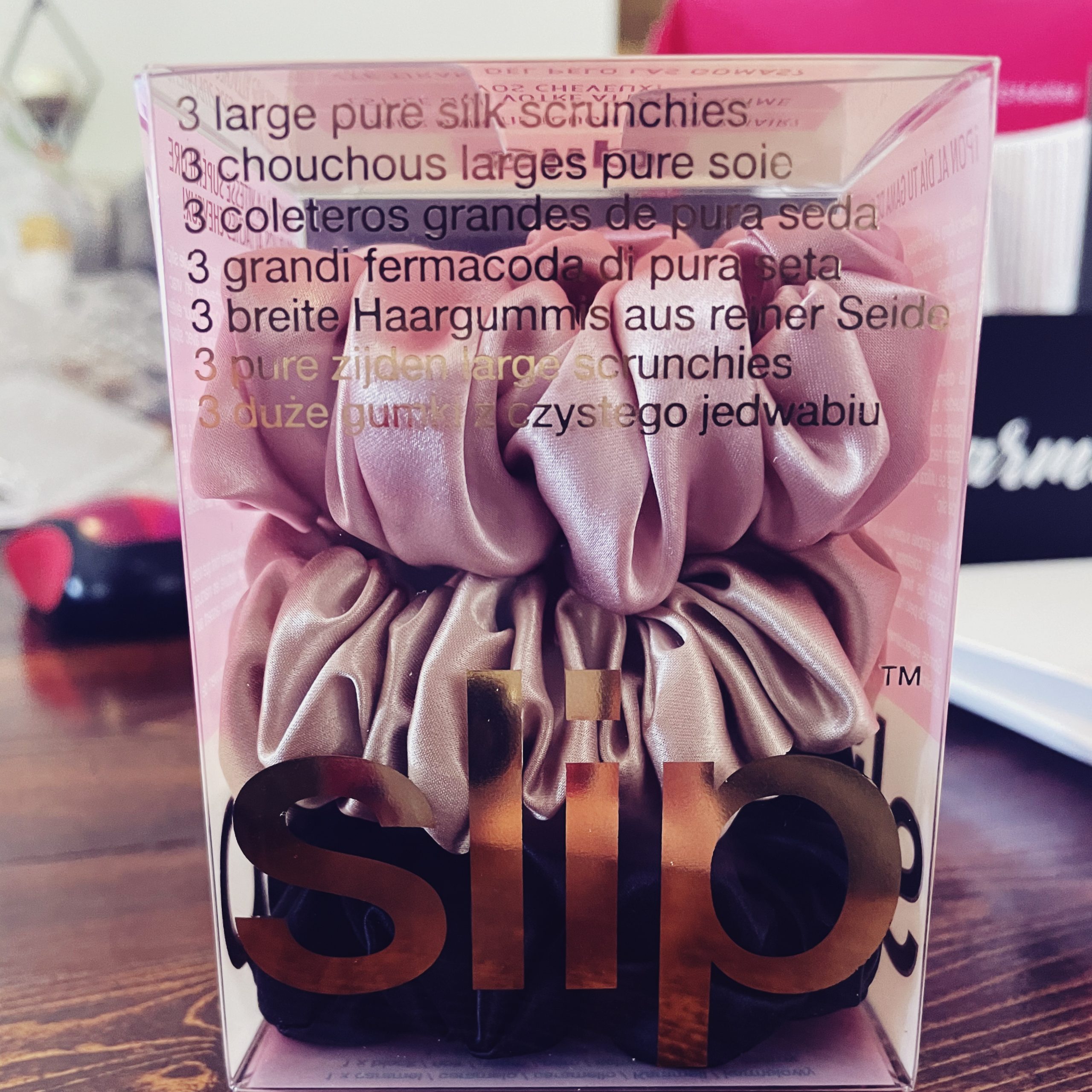 Slip Silk Large Scrunchies, Game Day - Set of 3 | Made with slipsilk | 100% Mulberry Silk | Made to be Gentle on your Delicate Hair | All Hair Types customer photo 2