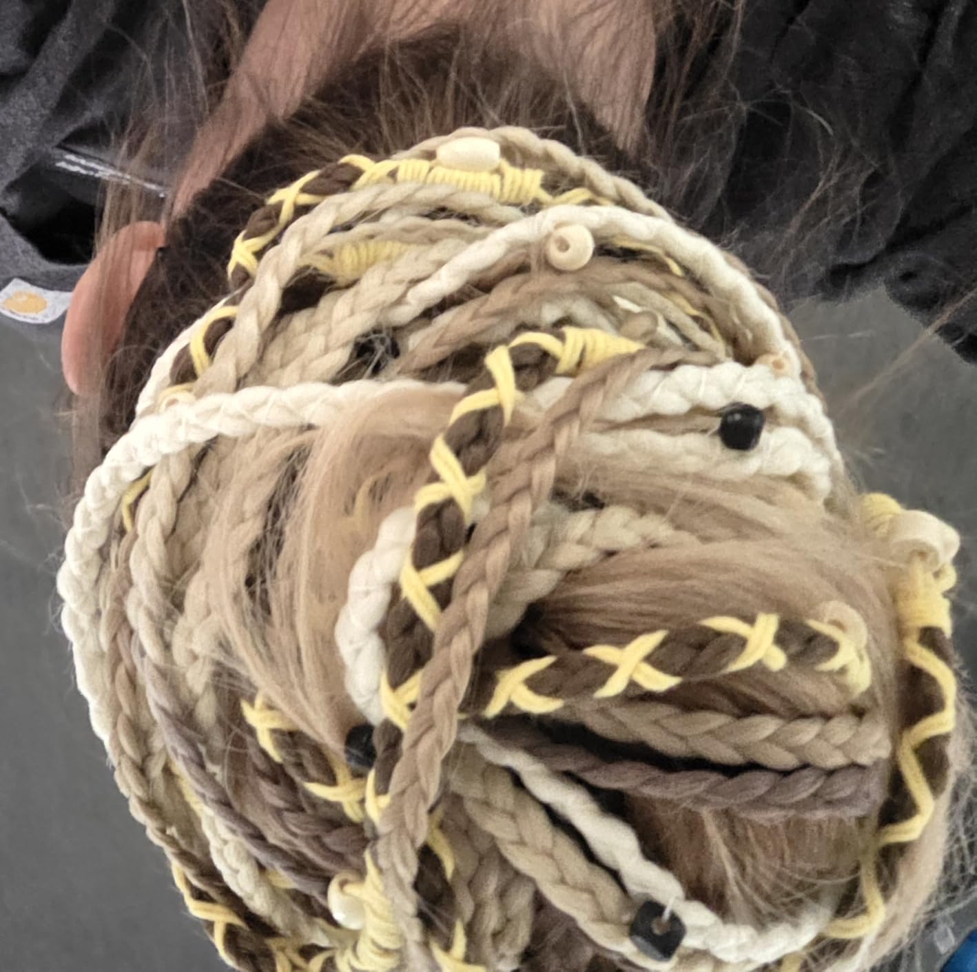 Boho Braided Ponytail Extension on Hair Tie, 16