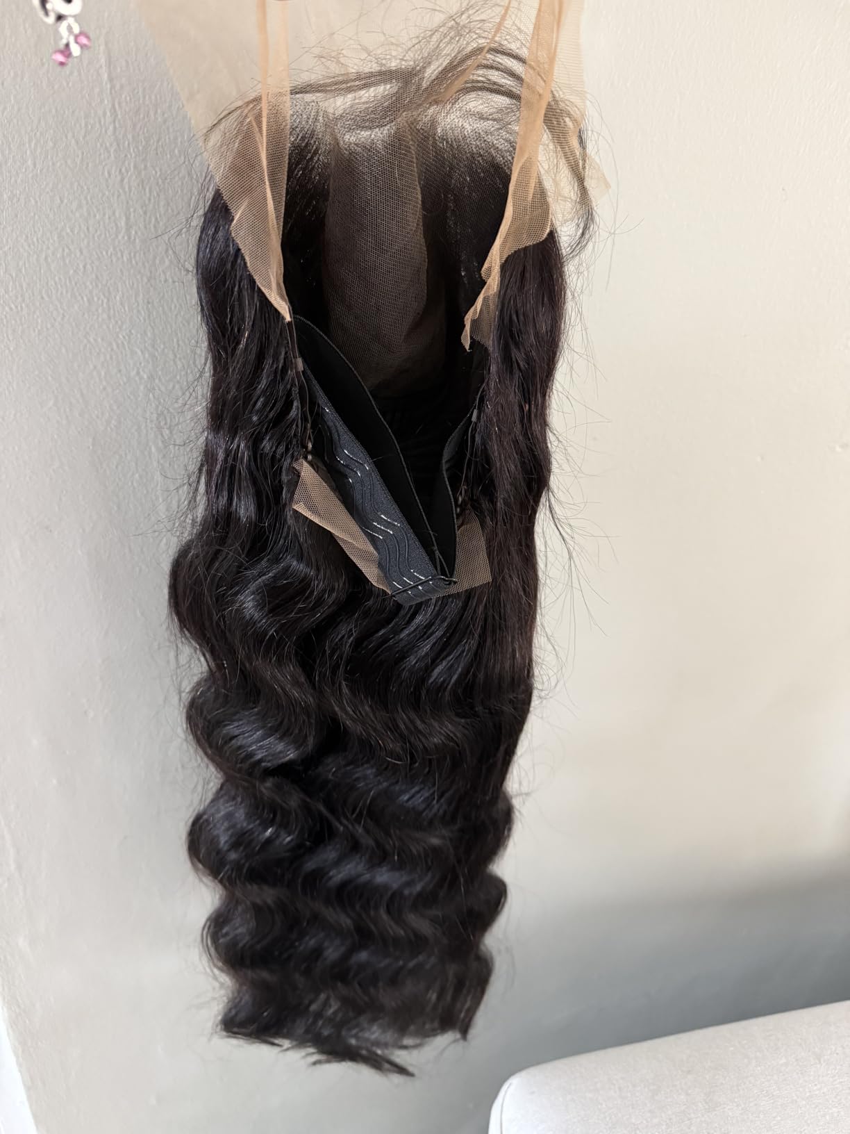 26 Inch Body Wave Human Hair Wig 13x6 HD Lace Front Wig 220 Density Glueless Pre Plucked Natural Hairline Transparent Lace Black Wavy Human Hair Wigs for Women 100% Virgin Hair No Shedding No Tangle customer photo 1