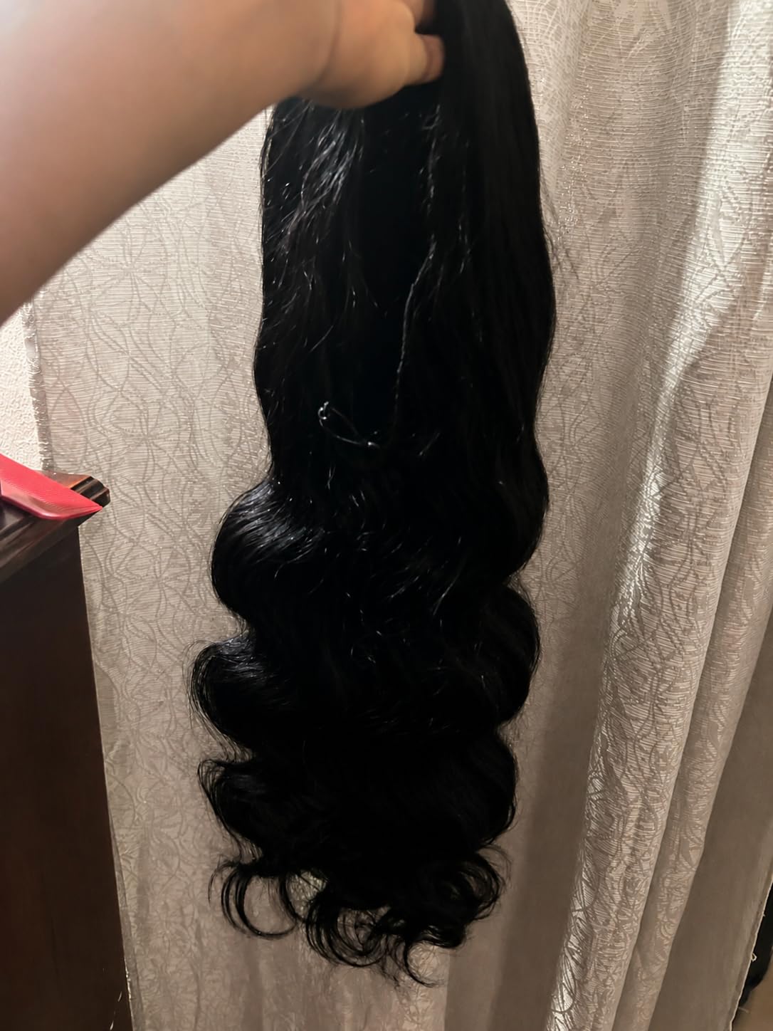 SKINLIKE 5x5 HD Lace Closure Wigs Human Hair 220% Density 24 Inch Body Wave Glueless Wigs Human Hair With Drawstring Pre Plucked 17A Real 0.1mm Ultra-Thin Swiss HD Lace Front Easy to Wear Lifespan 3X customer photo 2