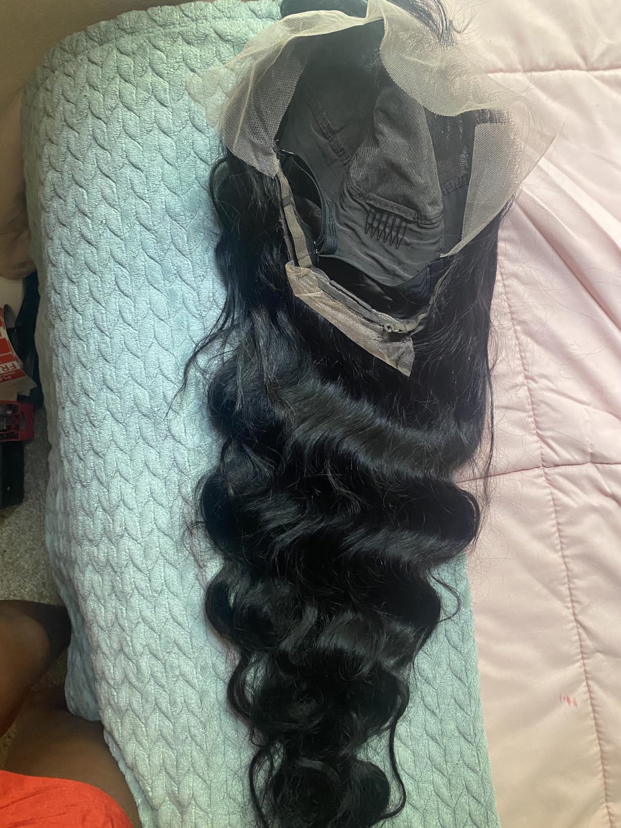 30 Inch 13x6 Lace Front Wigs Human Hair 200% Density Body Wave HD Lace Frontal Wigs Human Hair Pre Plucked Glueless Wigs Human Hair for Women Natural Black customer photo 1